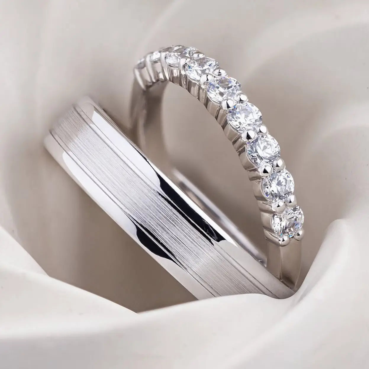 Bride and groom wedding ring sets: creating a meaningful match