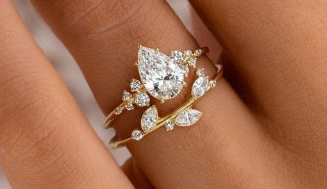 What hand and finger does the engagement ring go on?