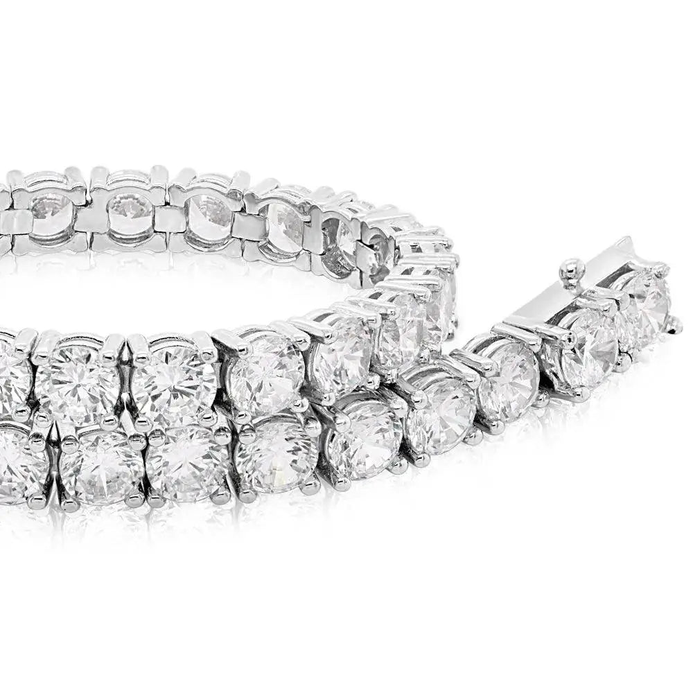 Lab grown diamond tennis bracelet