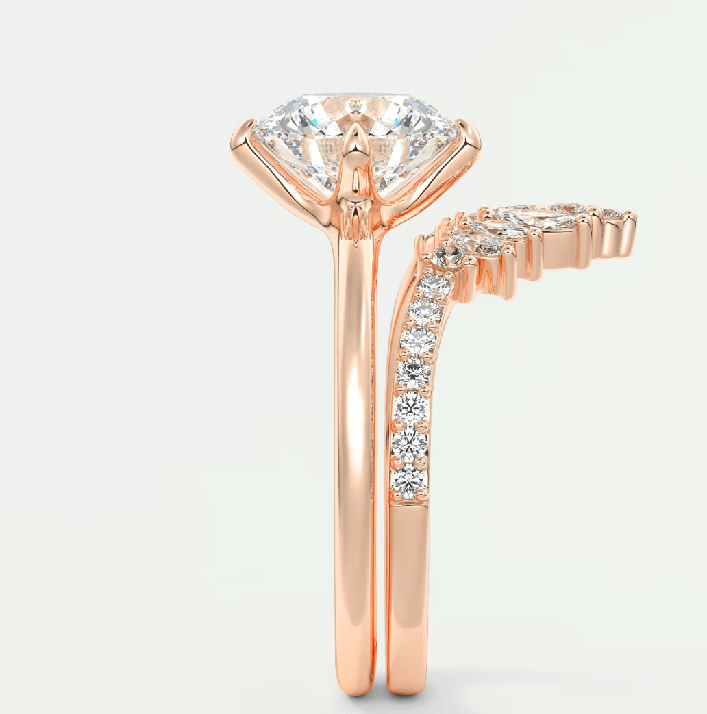 Aura Glide Round Plus Solitaire Ring – Lab Diamond or Moissanite