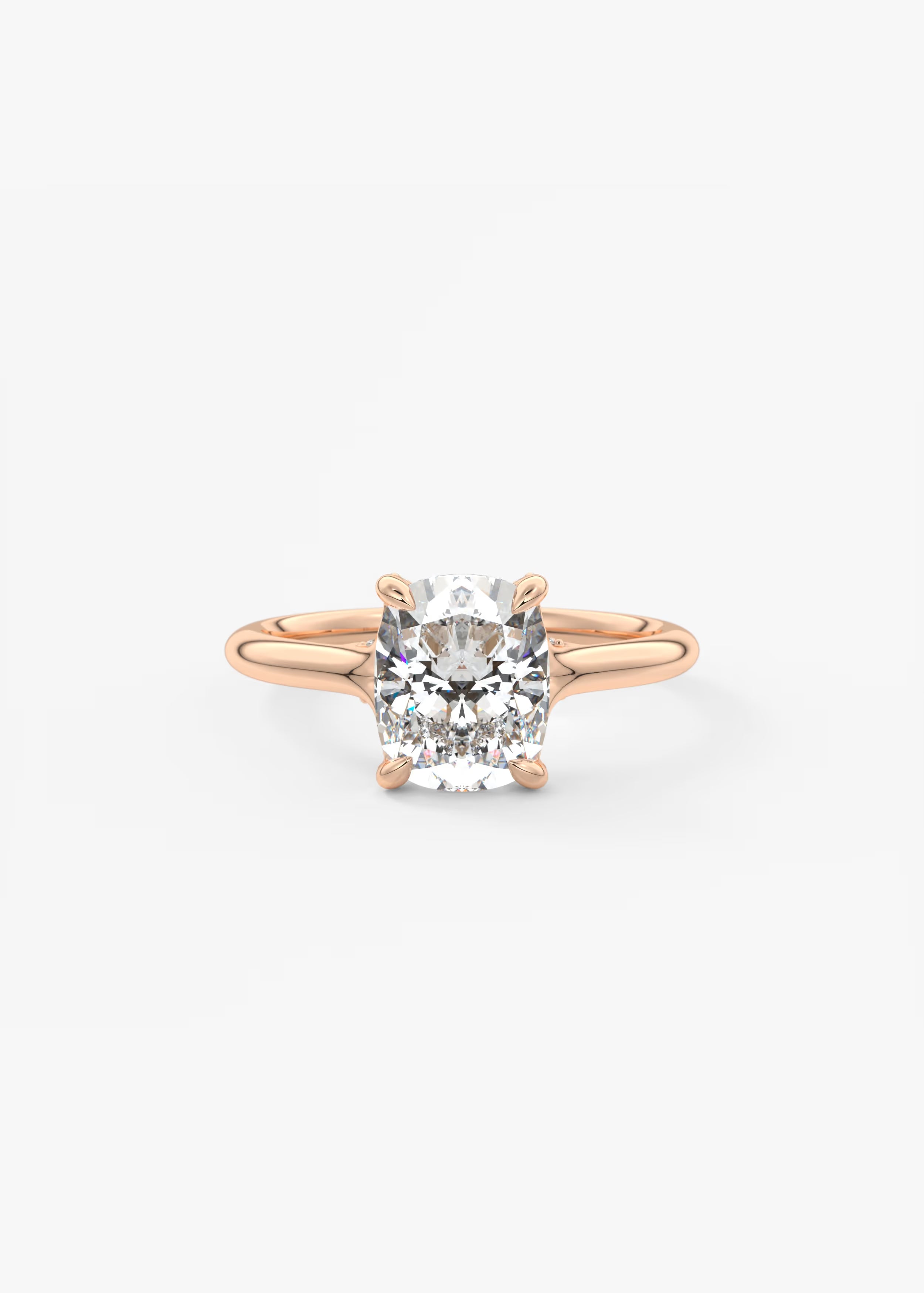 Cassia – Cushion Solitaire with Hidden Pavé