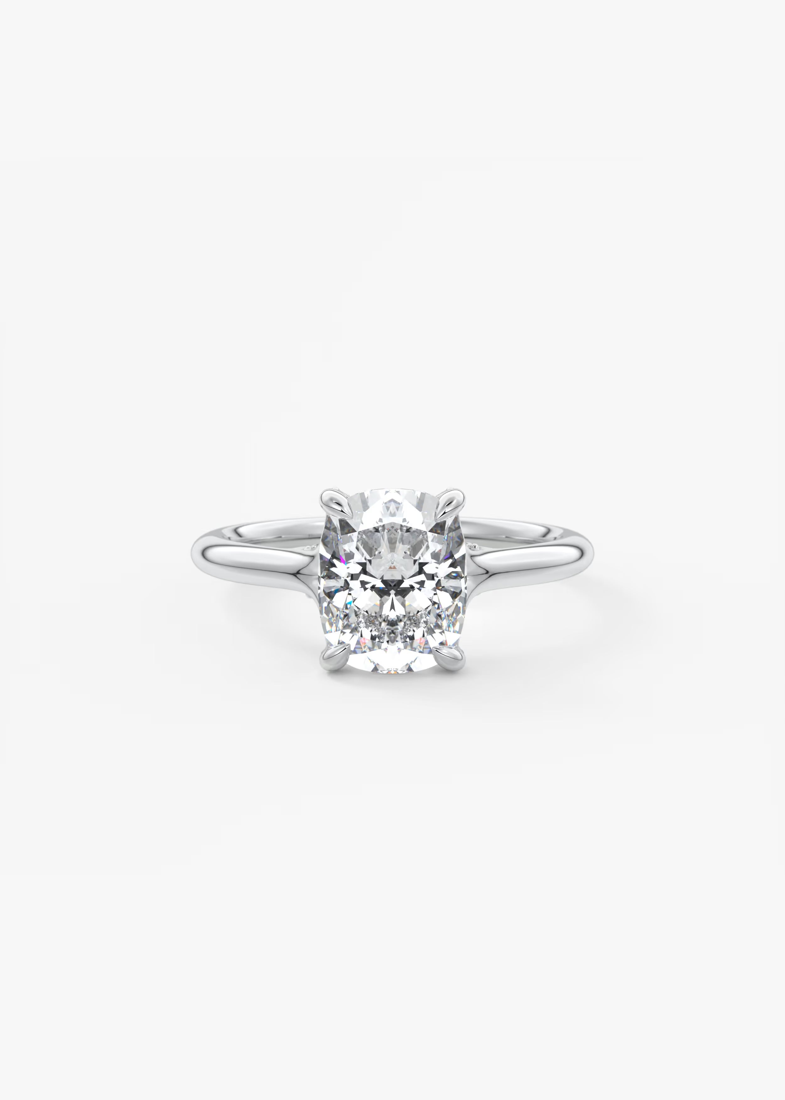 Cassia – Cushion Solitaire with Hidden Pavé
