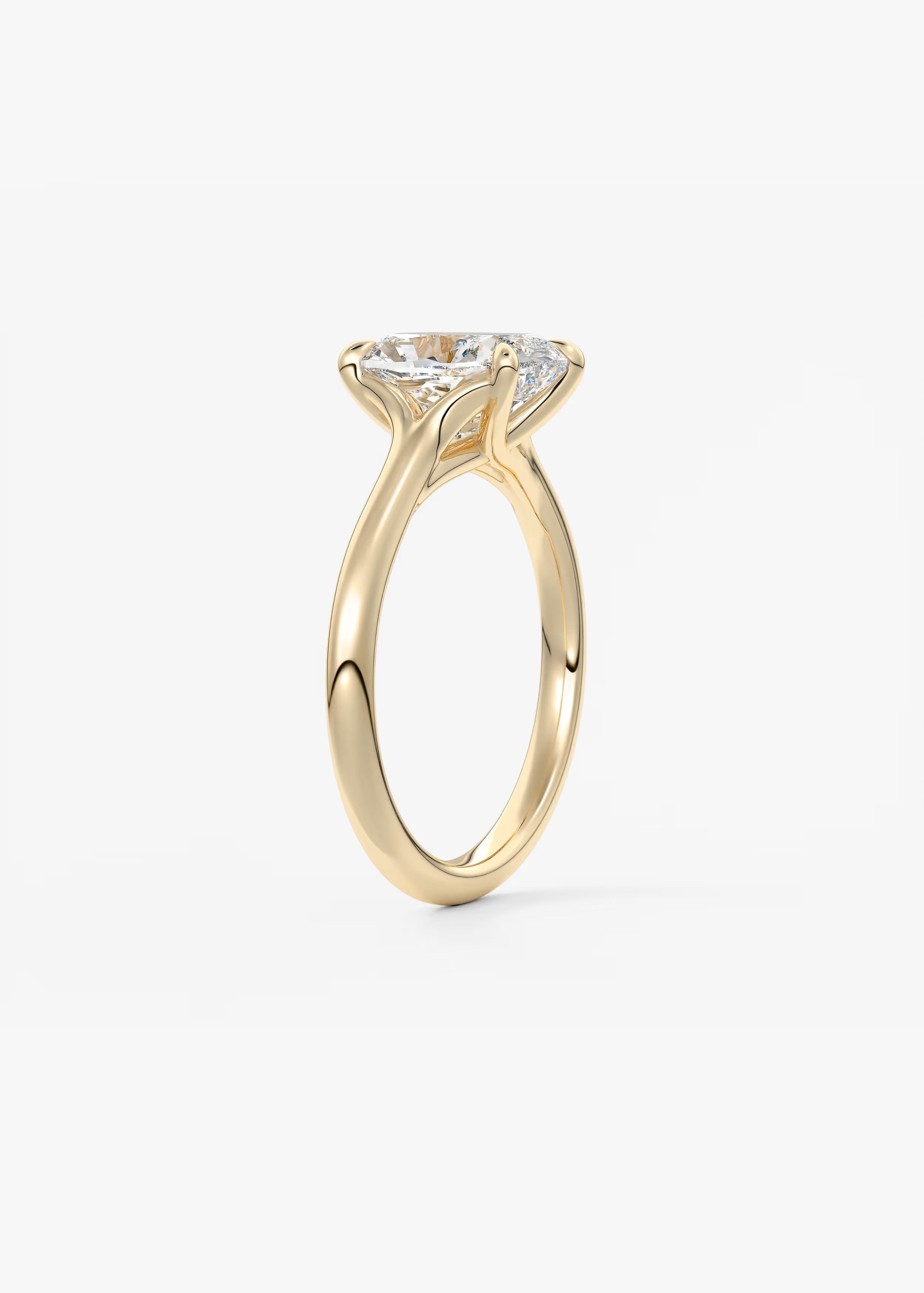 Cassia – Elongated Cushion Solitaire Engagement Ring