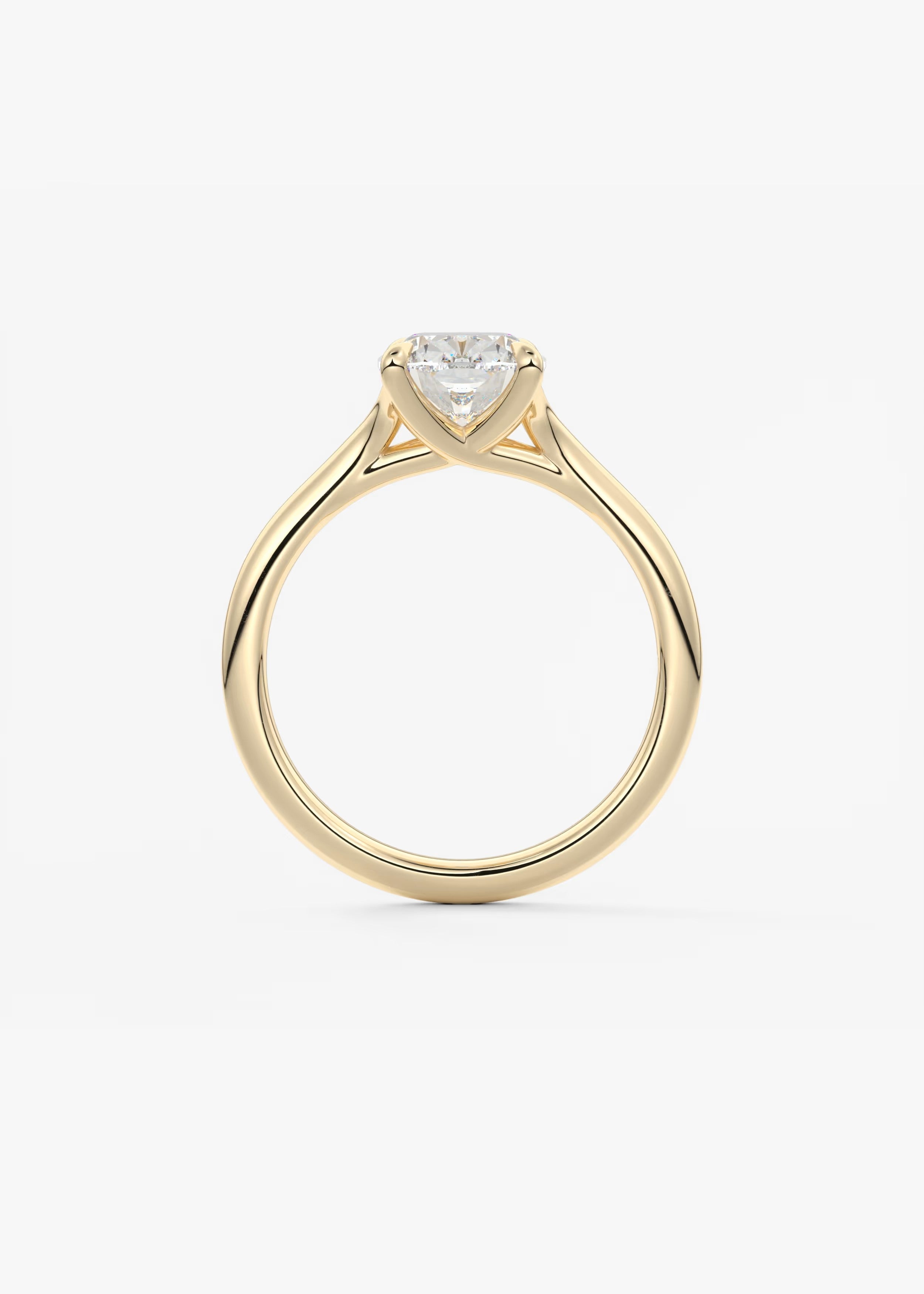 Cassia – Elongated Cushion Solitaire Engagement Ring