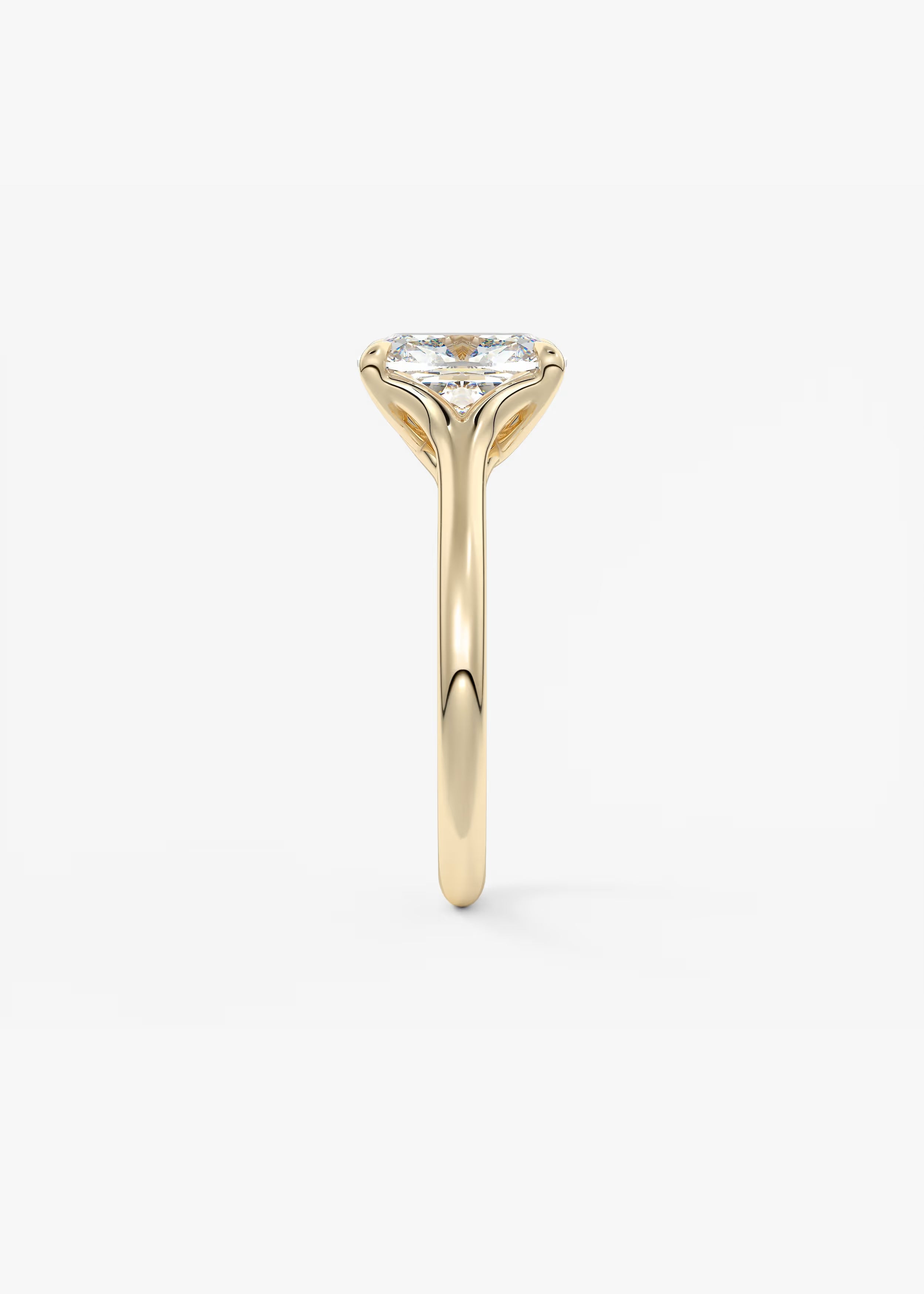 Cassia – Elongated Cushion Solitaire Engagement Ring