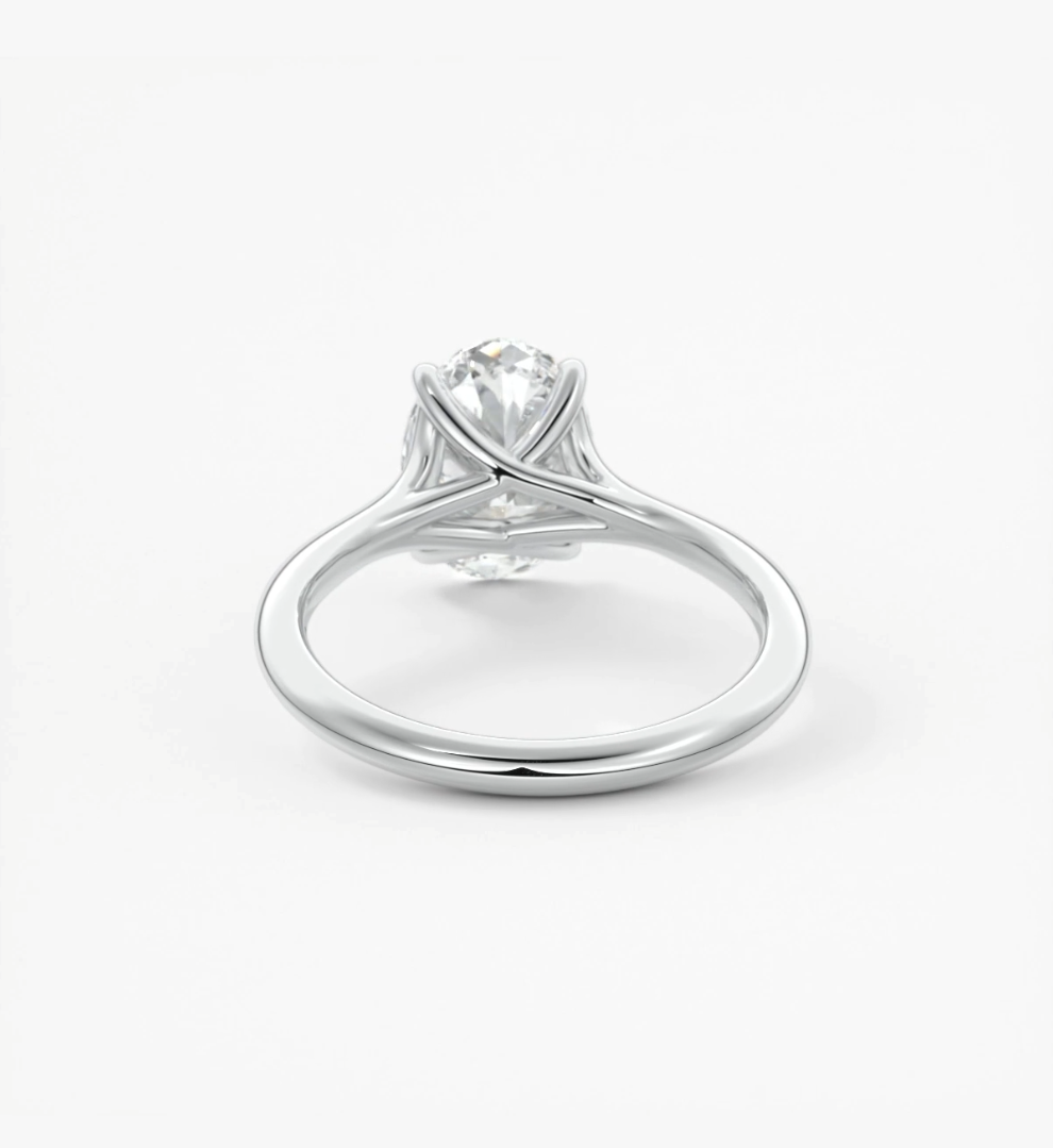 Cassia – Oval Solitaire Engagement Ring