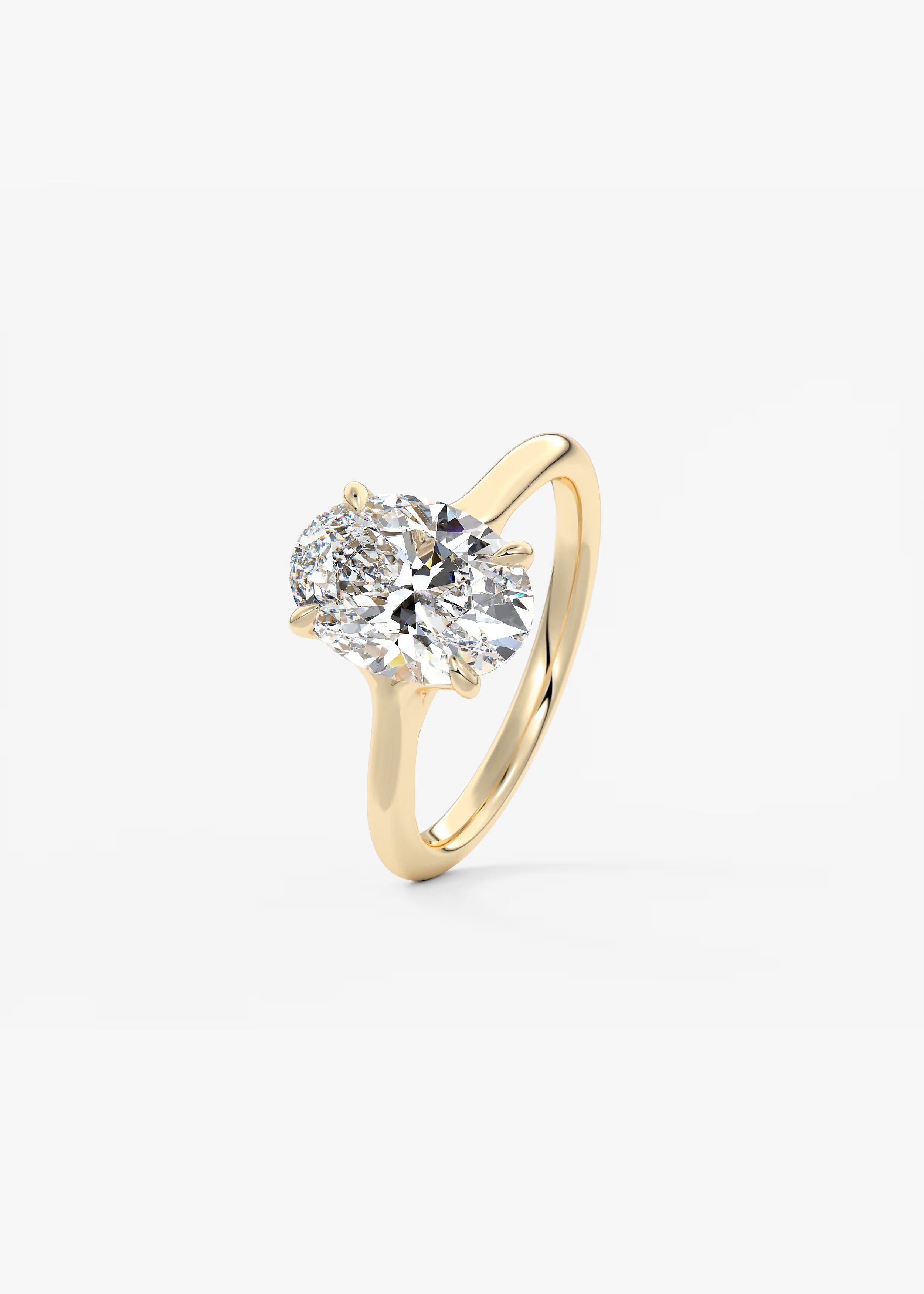 Cassia – Oval Solitaire Engagement Ring