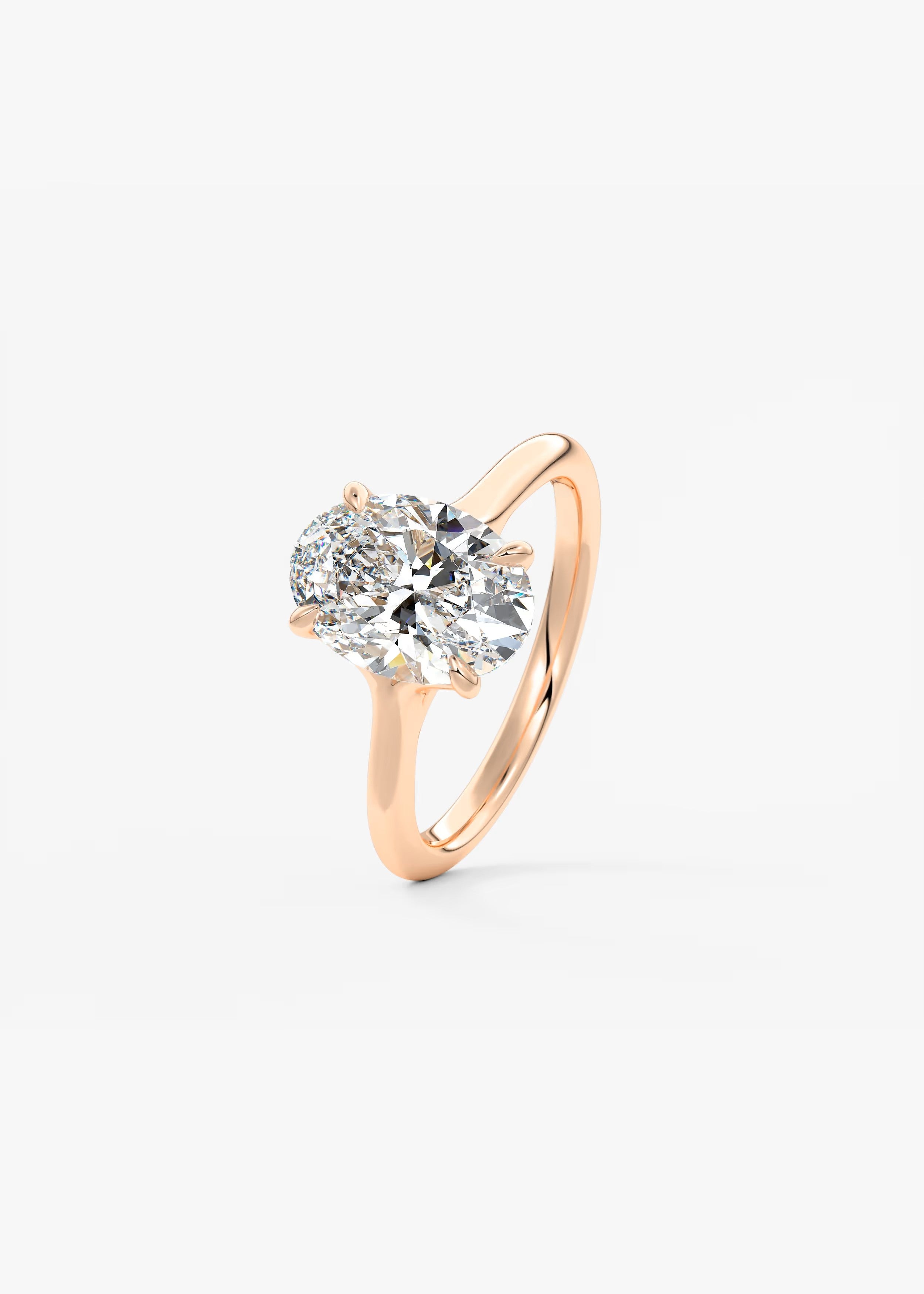 Cassia – Oval Solitaire Engagement Ring