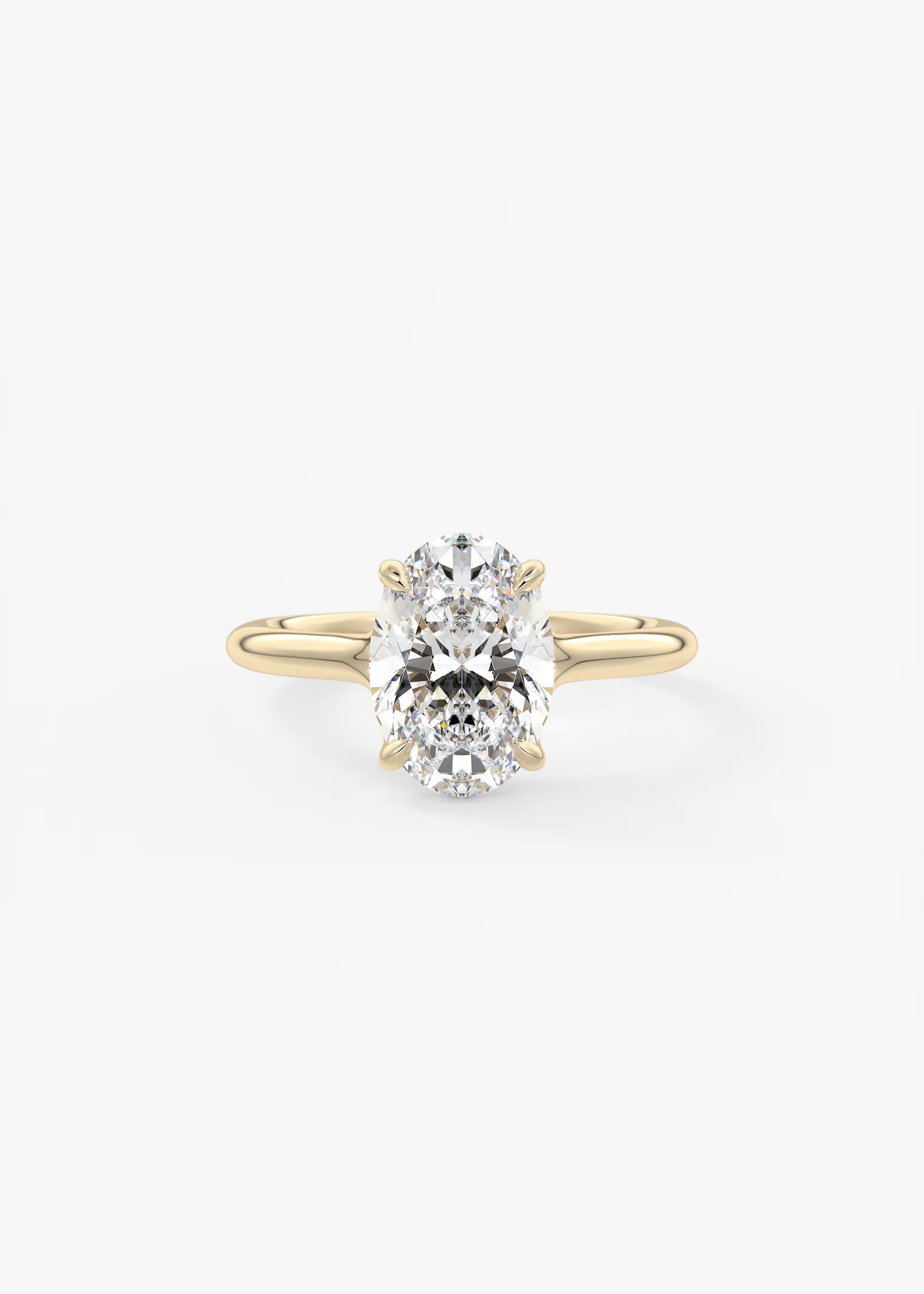 Cassia – Oval Solitaire Engagement Ring