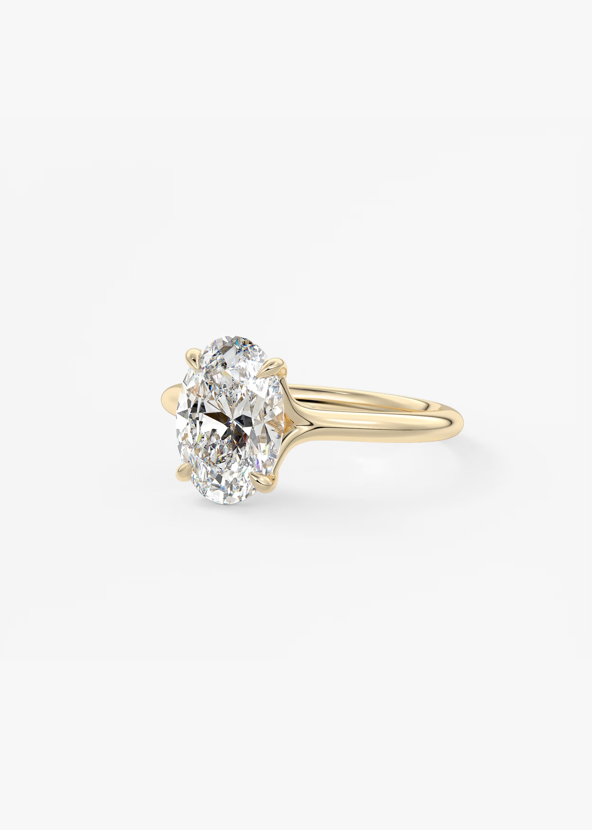 Cassia – Oval Solitaire Engagement Ring