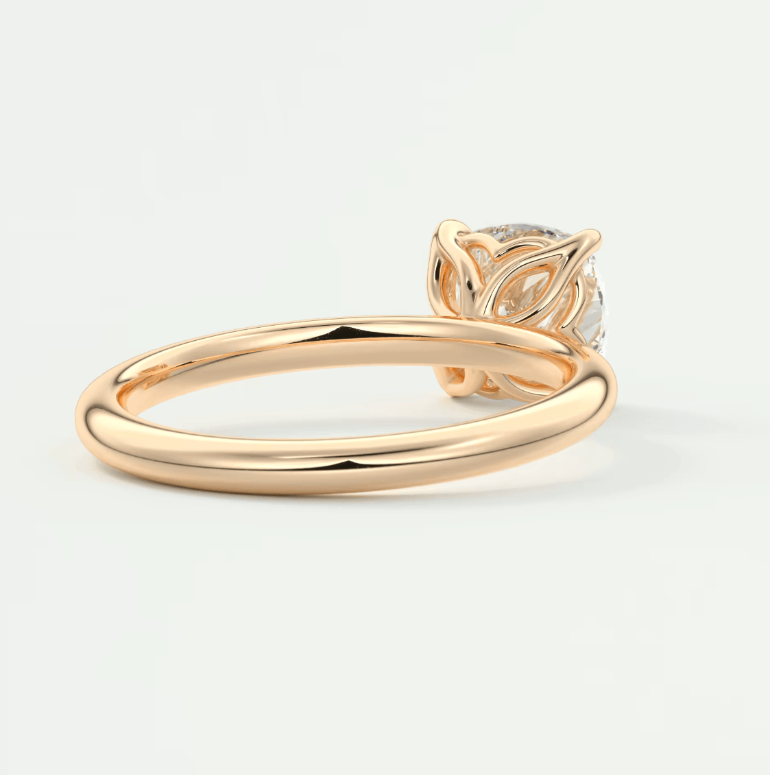 Celestia Cushion Solitaire Ring – Lab Diamond or Moissanite