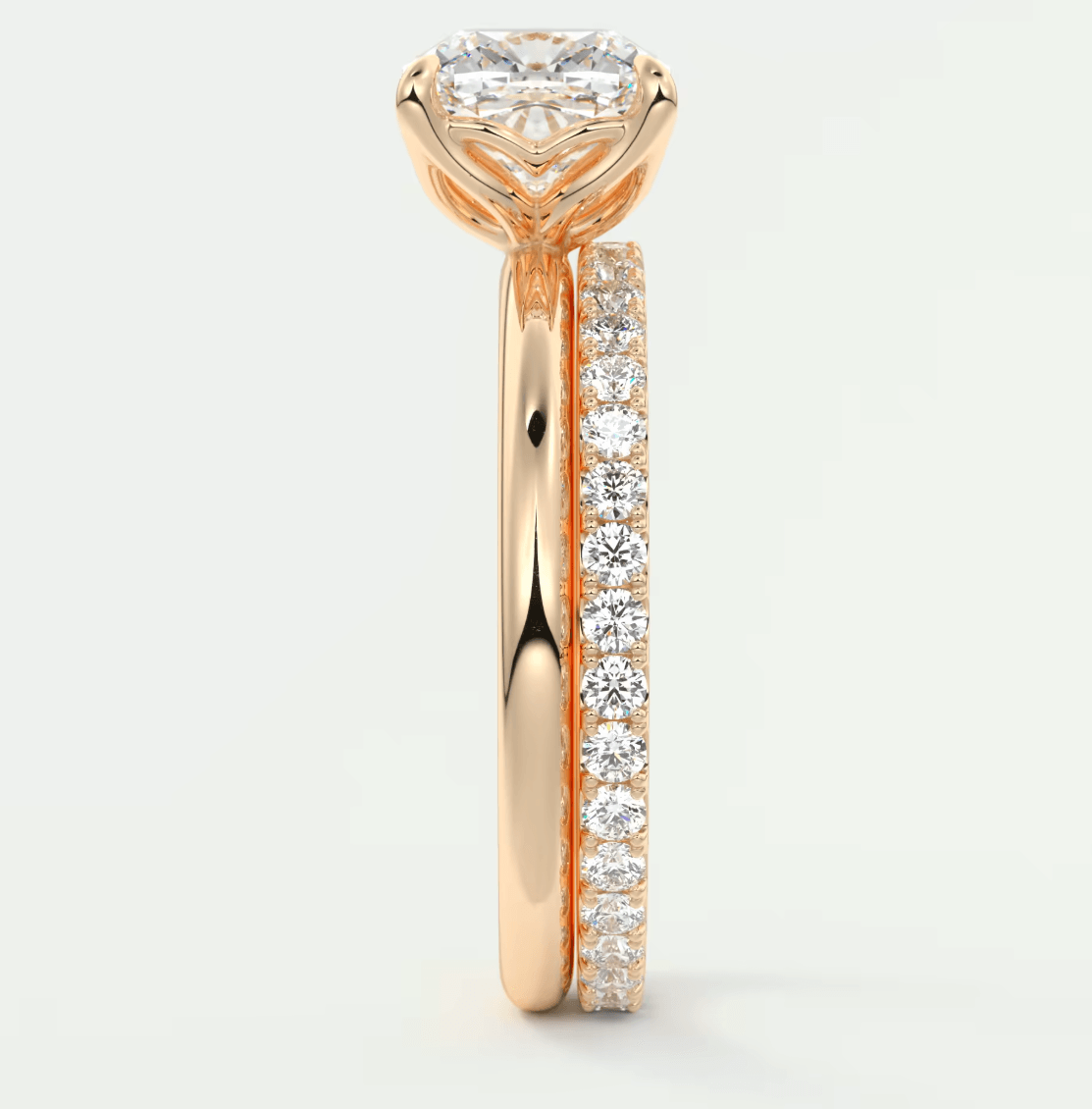 Celestia Cushion Solitaire Ring – Lab Diamond or Moissanite