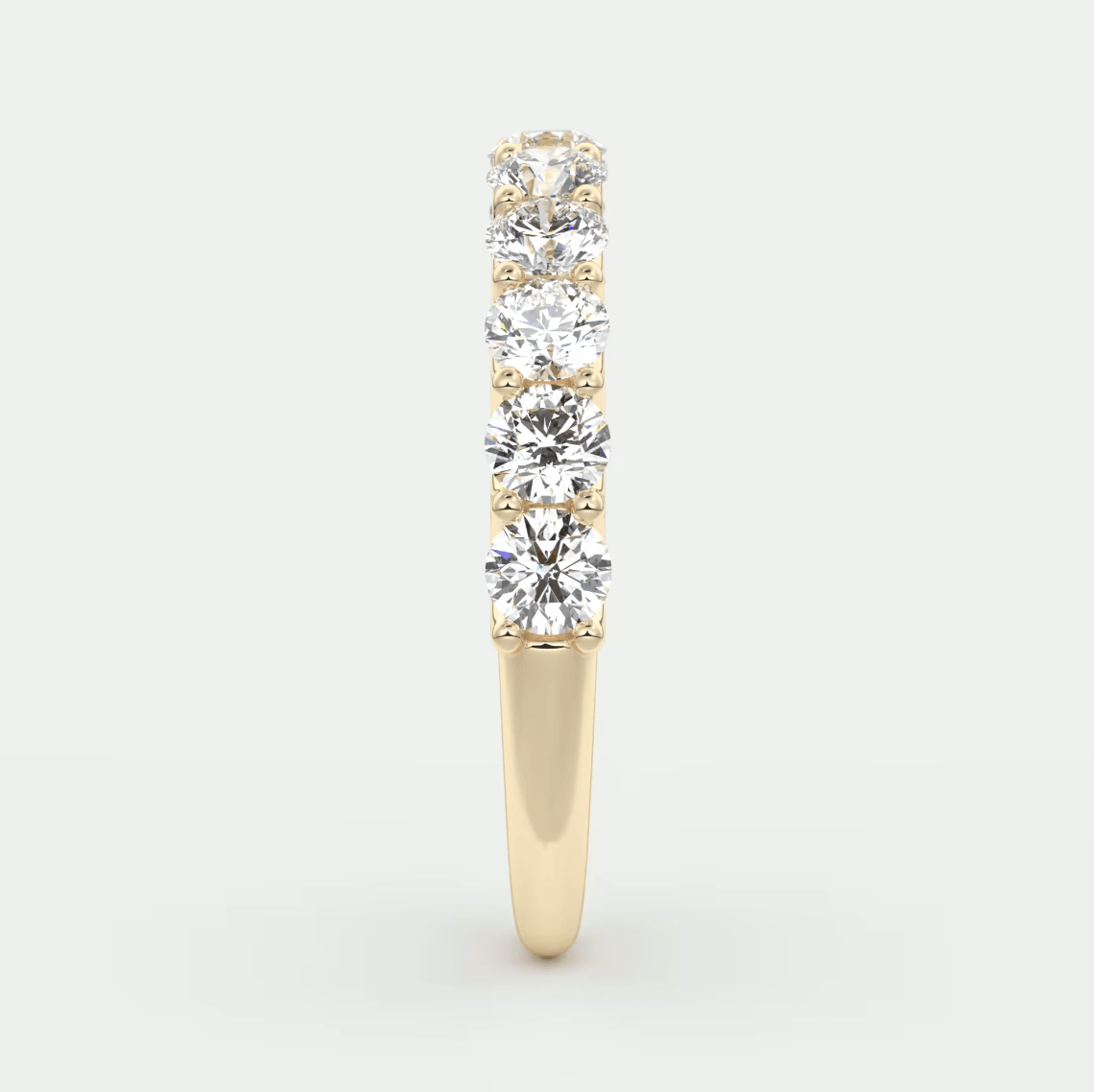 Celestia Half Round Eternity Band 3mm – Lab-Grown or Natural Diamonds