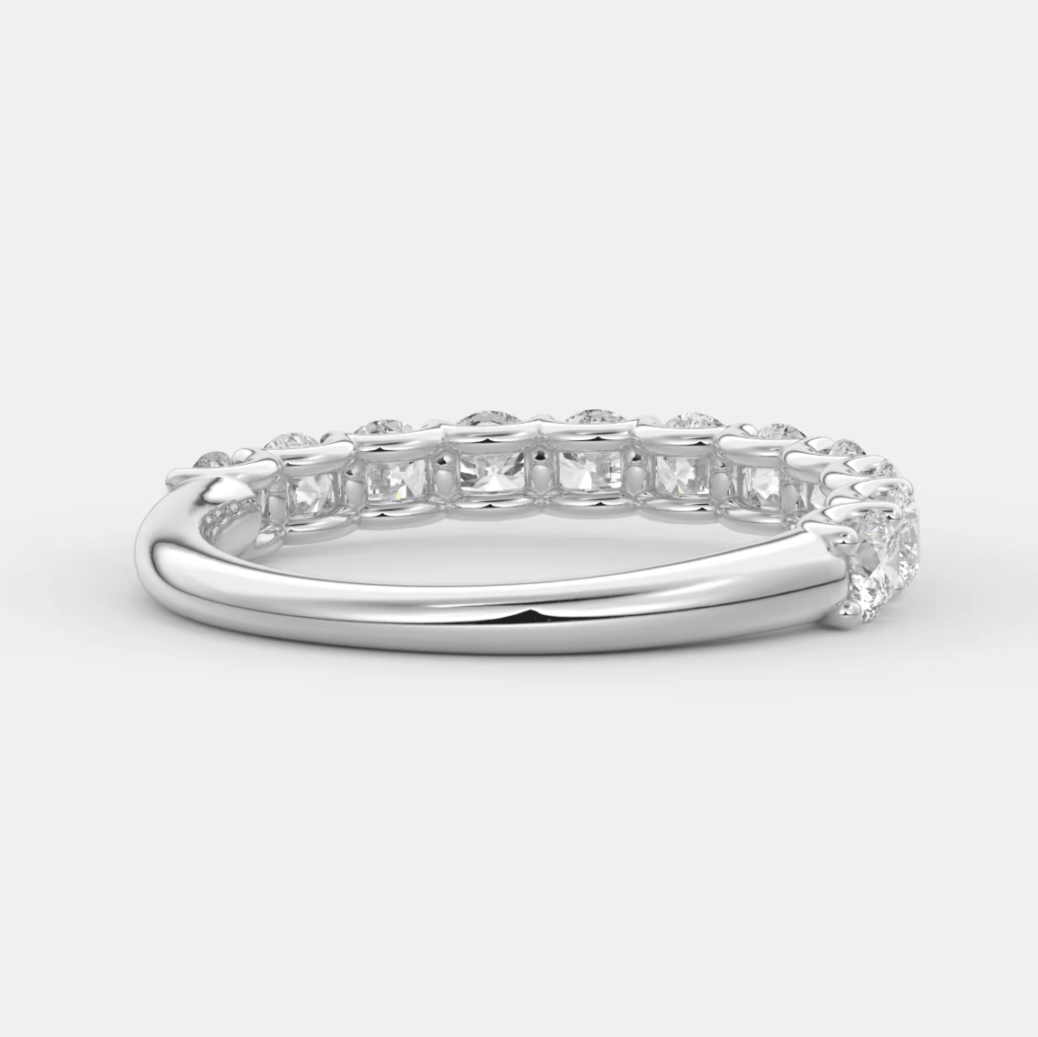 Celestia Half Round Eternity Band 3mm – Lab-Grown or Natural Diamonds