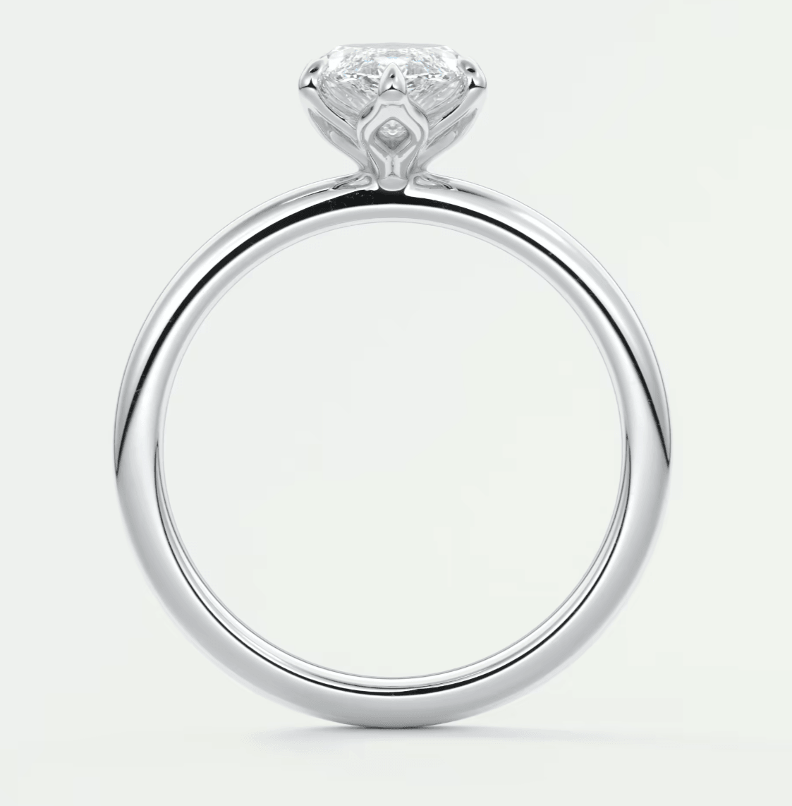 Celestia Marquise Solitaire Ring – Lab Diamond or Moissanite (6 Prongs)