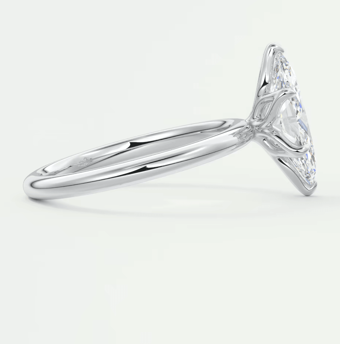 Celestia Marquise Solitaire Ring – Lab Diamond or Moissanite (6 Prongs)