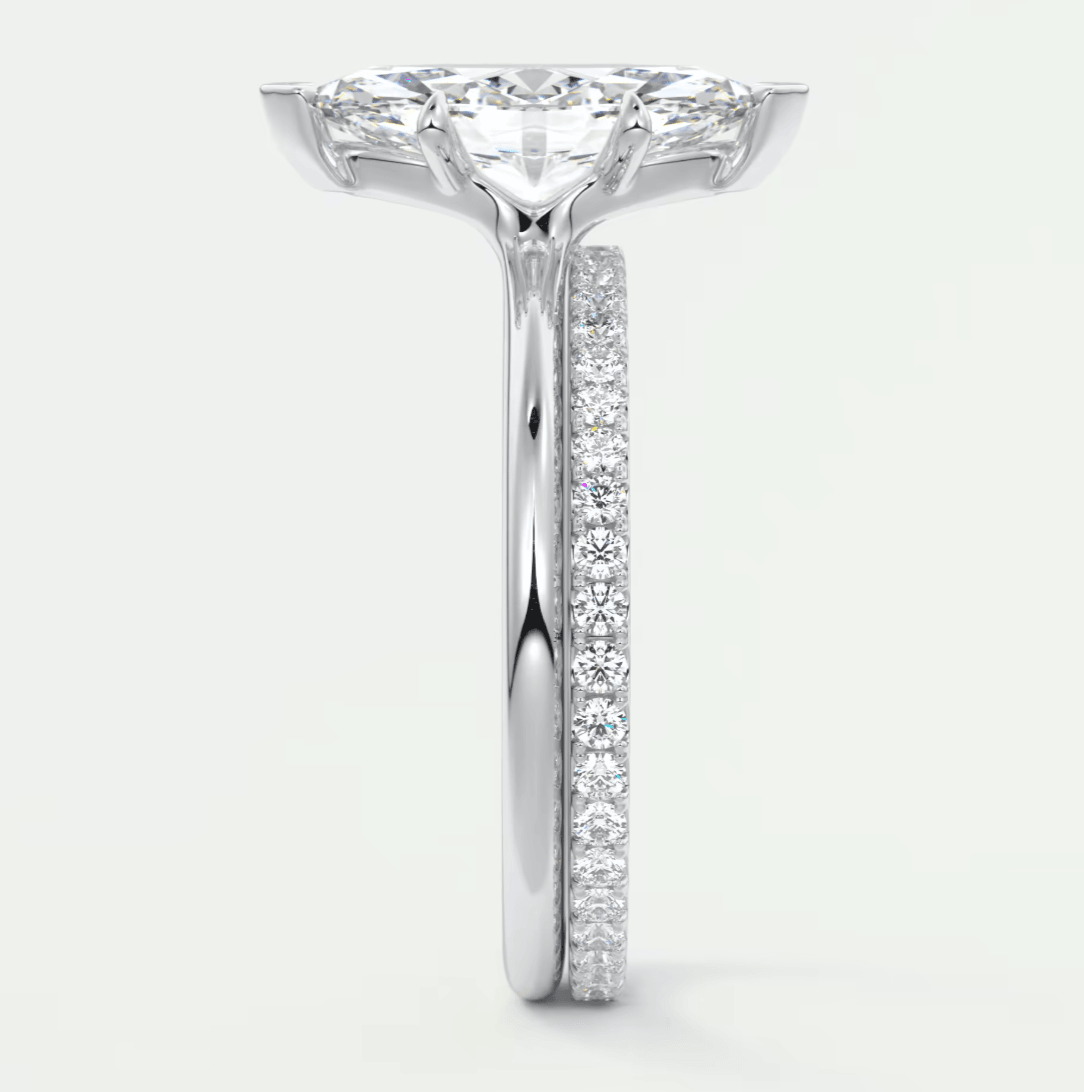 Elysian Marquise Solitaire Ring – Timeless Elegance with Lab Diamond or Moissanite