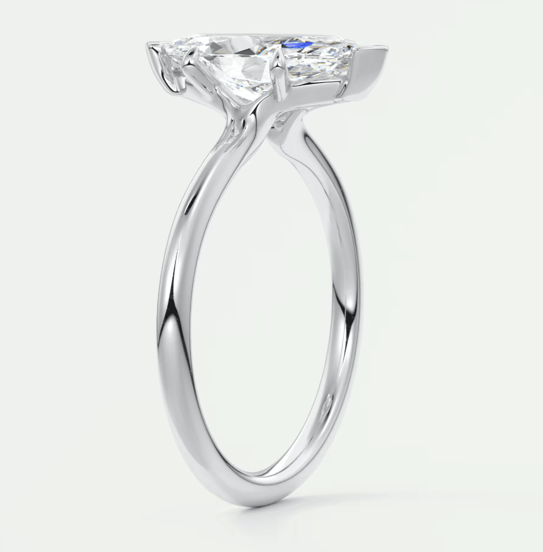 Elysian Marquise Solitaire Ring – Timeless Elegance with Lab Diamond or Moissanite