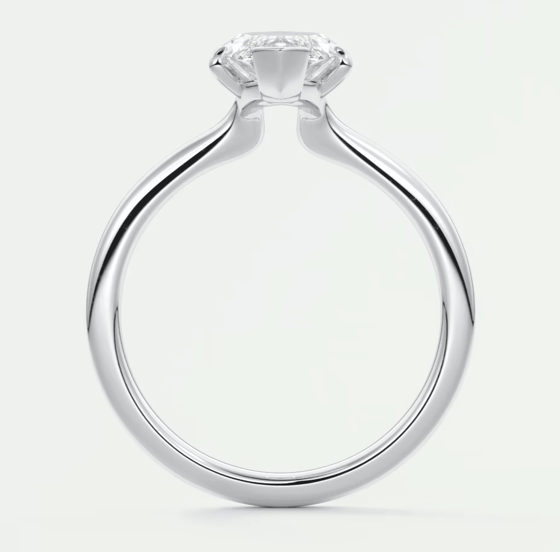 Elysian Marquise Solitaire Ring – Timeless Elegance with Lab Diamond or Moissanite