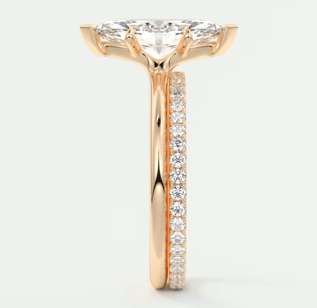 Elysian Marquise Solitaire Ring – Timeless Elegance with Lab Diamond or Moissanite