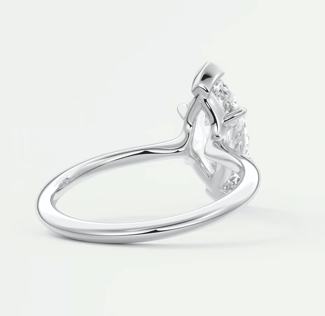 Elysian Marquise Solitaire Ring – Timeless Elegance with Lab Diamond or Moissanite