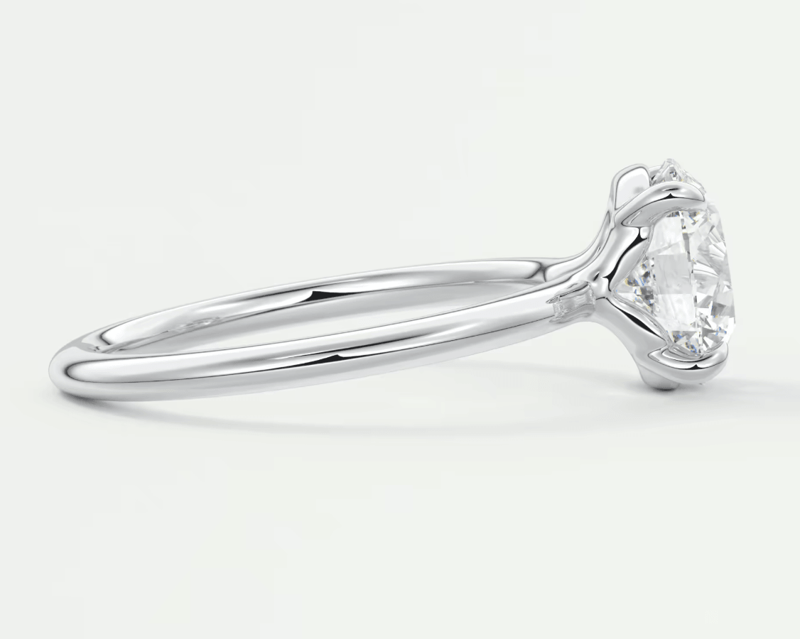 Elysian Round Solitaire Ring – Timeless Elegance with Lab Diamond or Moissanite