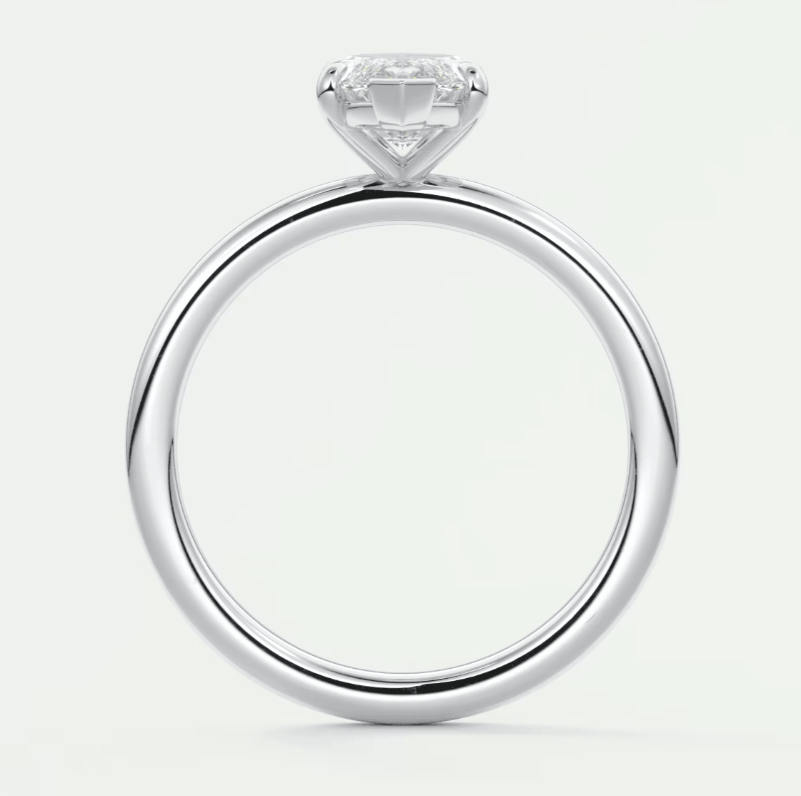 Luna Marquise Solitaire Ring – Lab Diamond or Moissanite