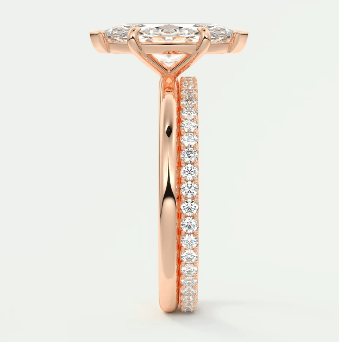 Luna Marquise Solitaire Ring – Lab Diamond or Moissanite