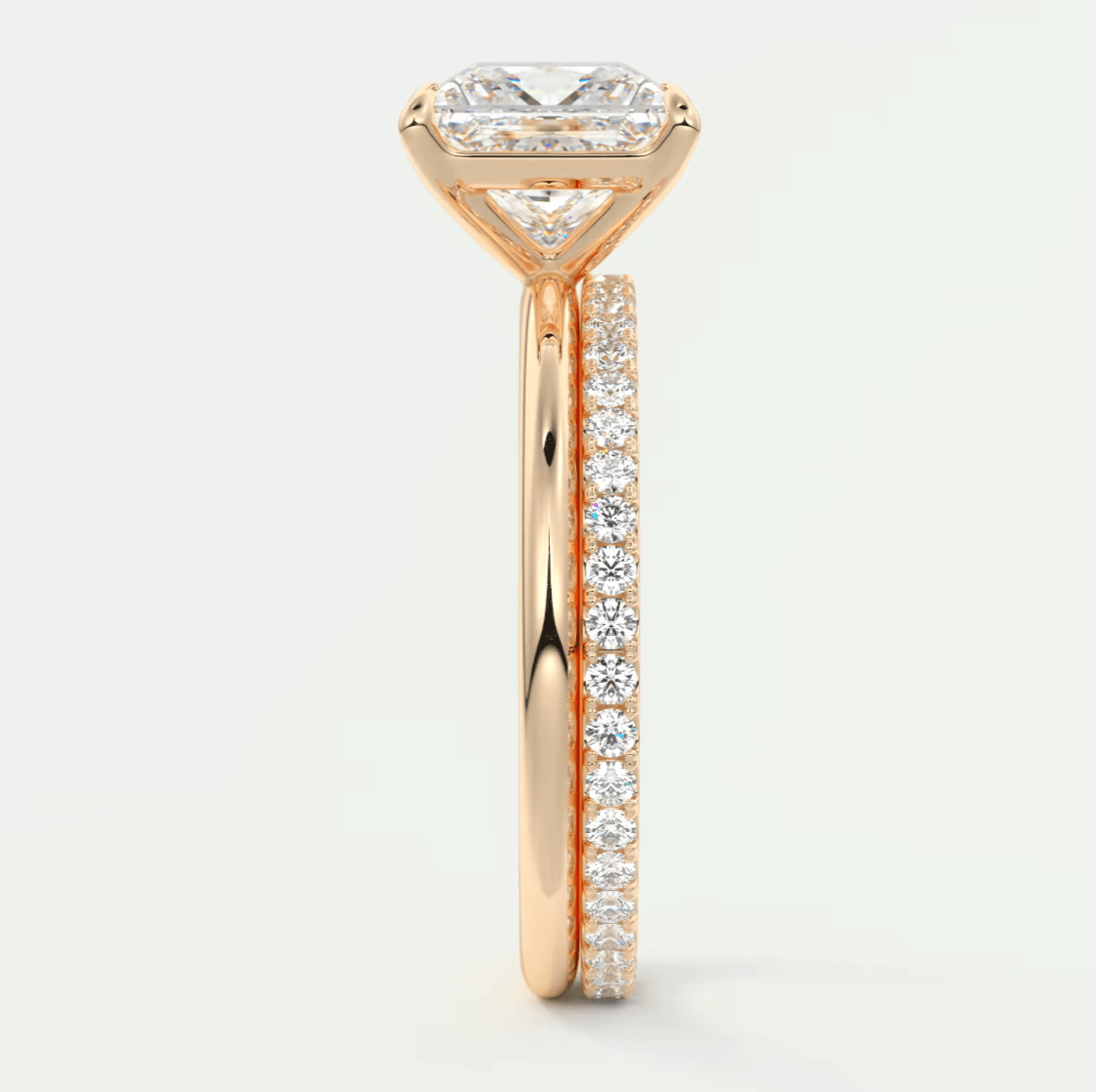 Luna Princess Solitaire Ring – Lab Diamond or Moissanite