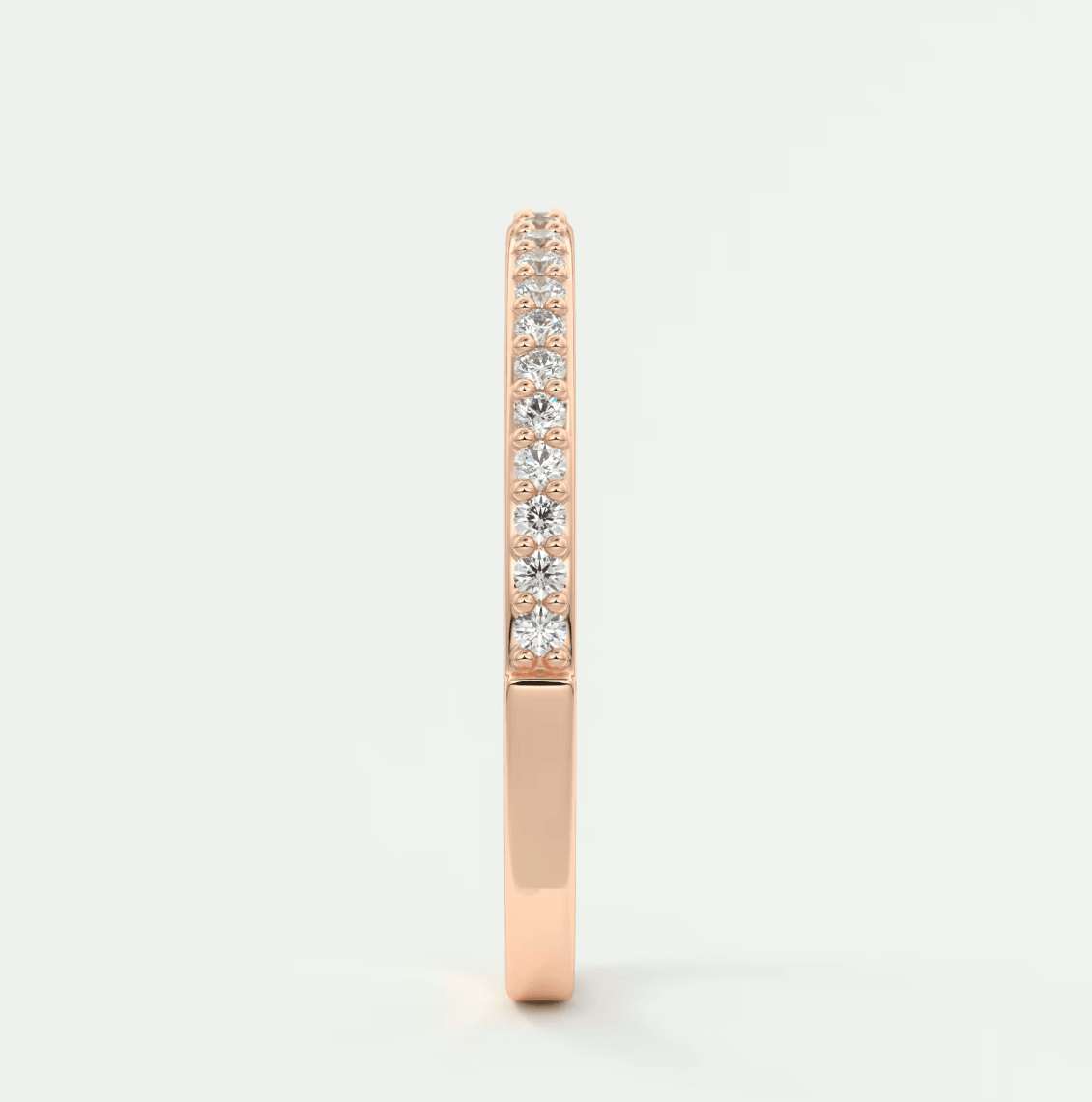 Lunara 1.6mm Half Eternity Band – Lab-Grown or Natural Diamonds