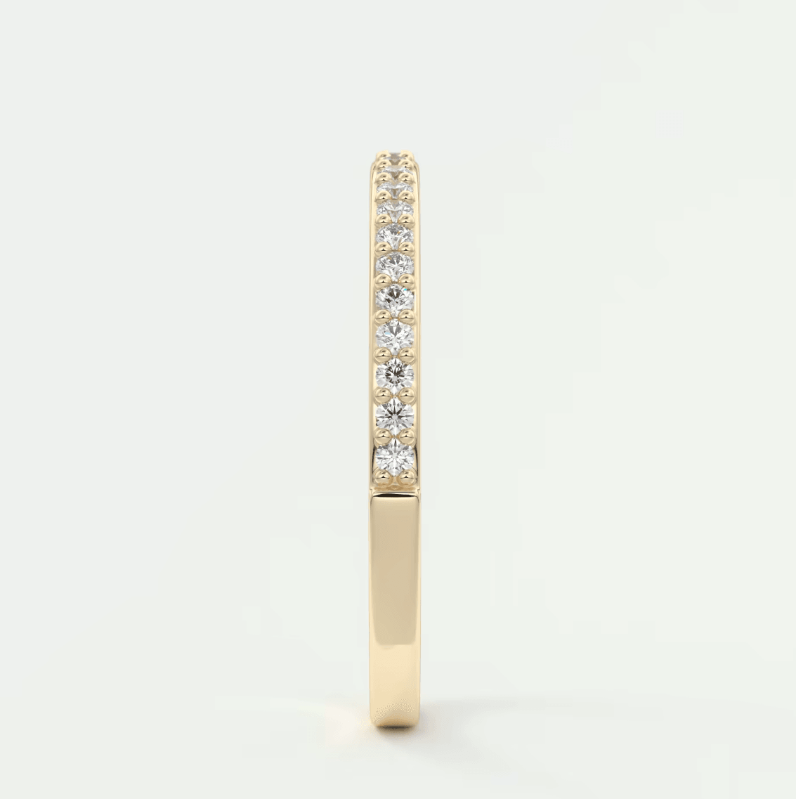 Lunara 1.6mm Half Eternity Band – Lab-Grown or Natural Diamonds