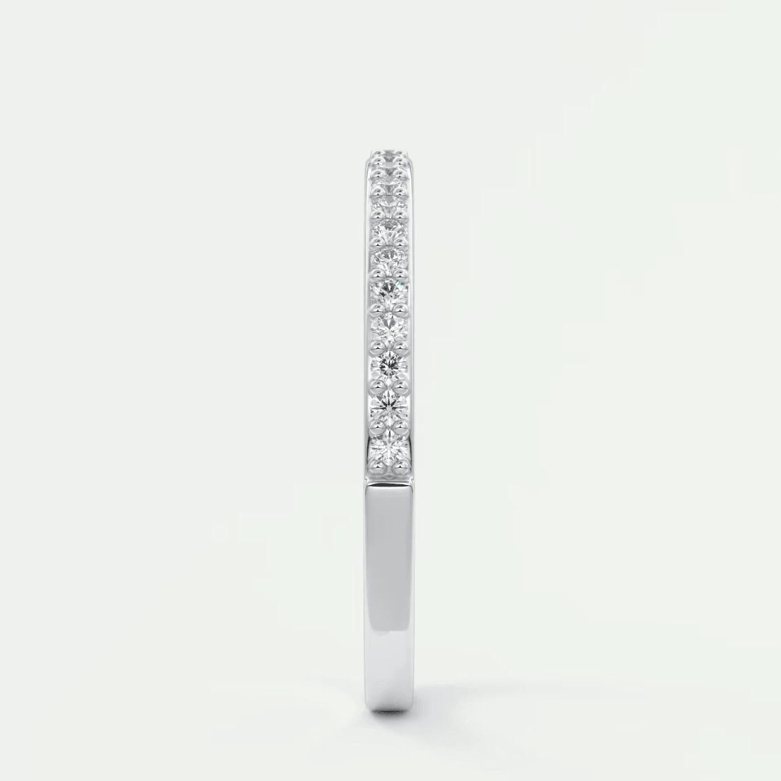 Lunara 1.6mm Half Eternity Band – Lab-Grown or Natural Diamonds