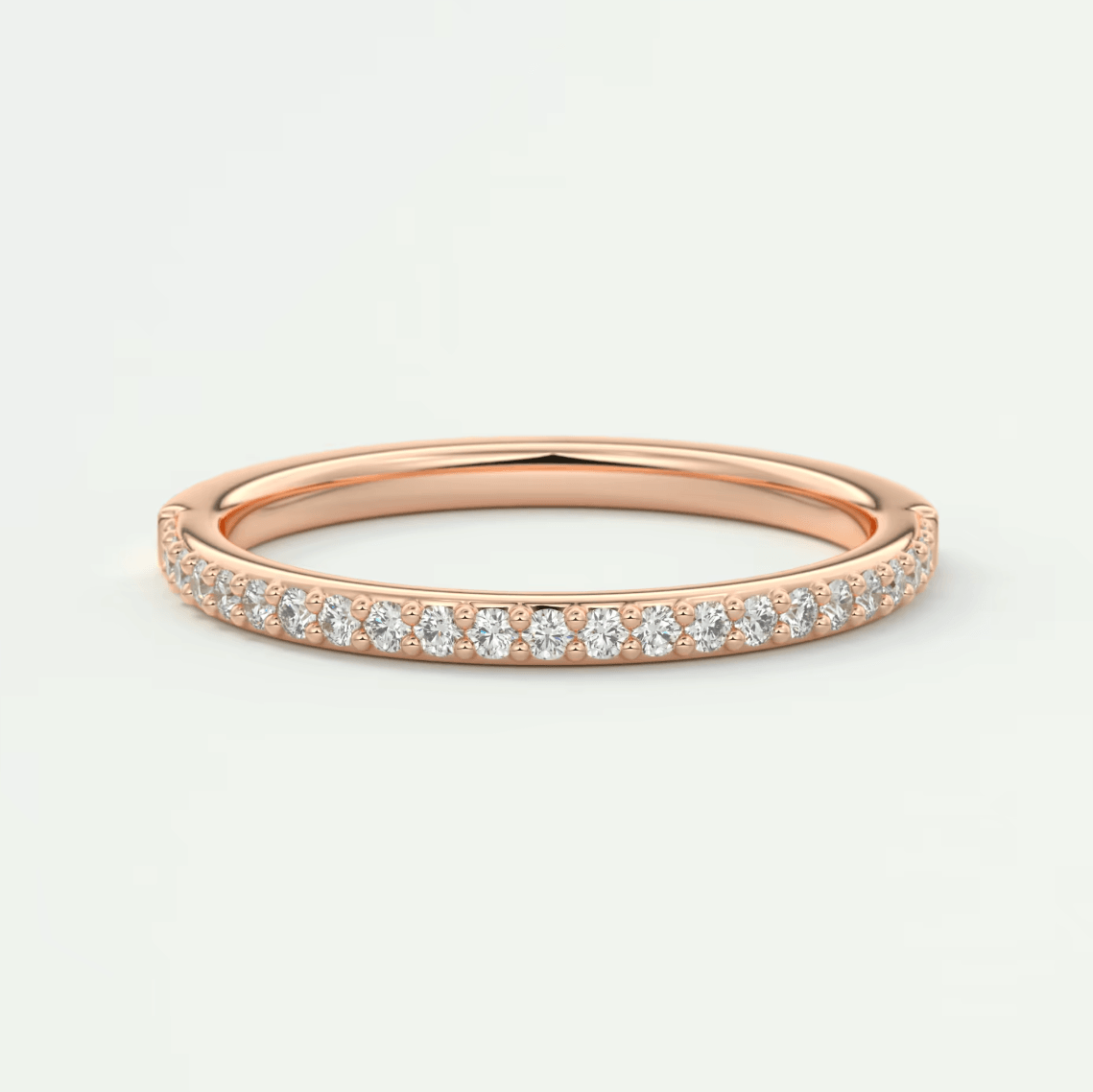 Lunara 1.6mm Half Eternity Band – Lab-Grown or Natural Diamonds