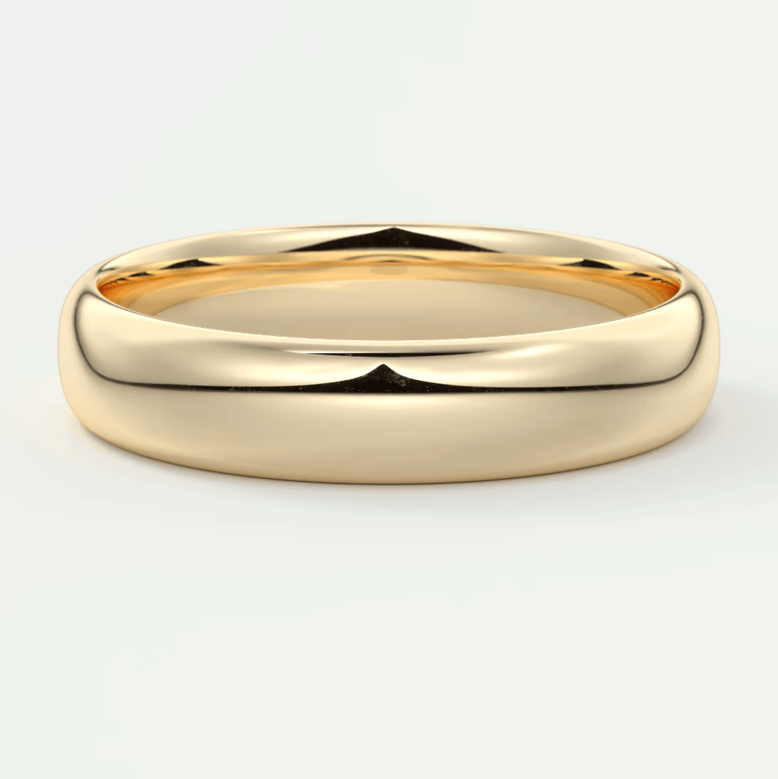 Alden 4.5mm Round Wedding Band – 18K Gold or Platinum