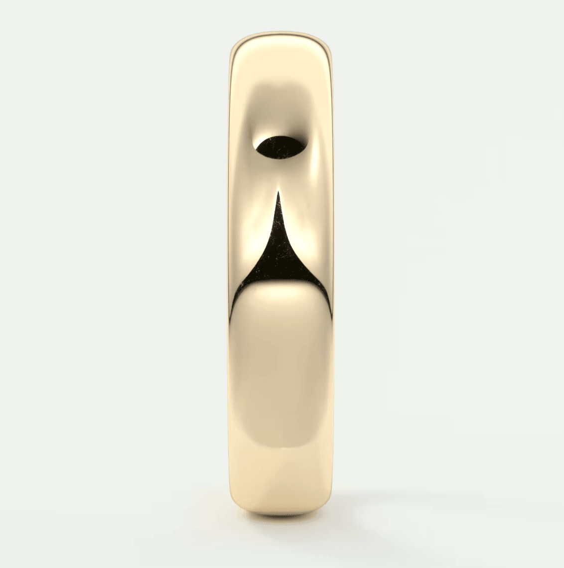 Alden 4.5mm Round Wedding Band – 18K Gold or Platinum