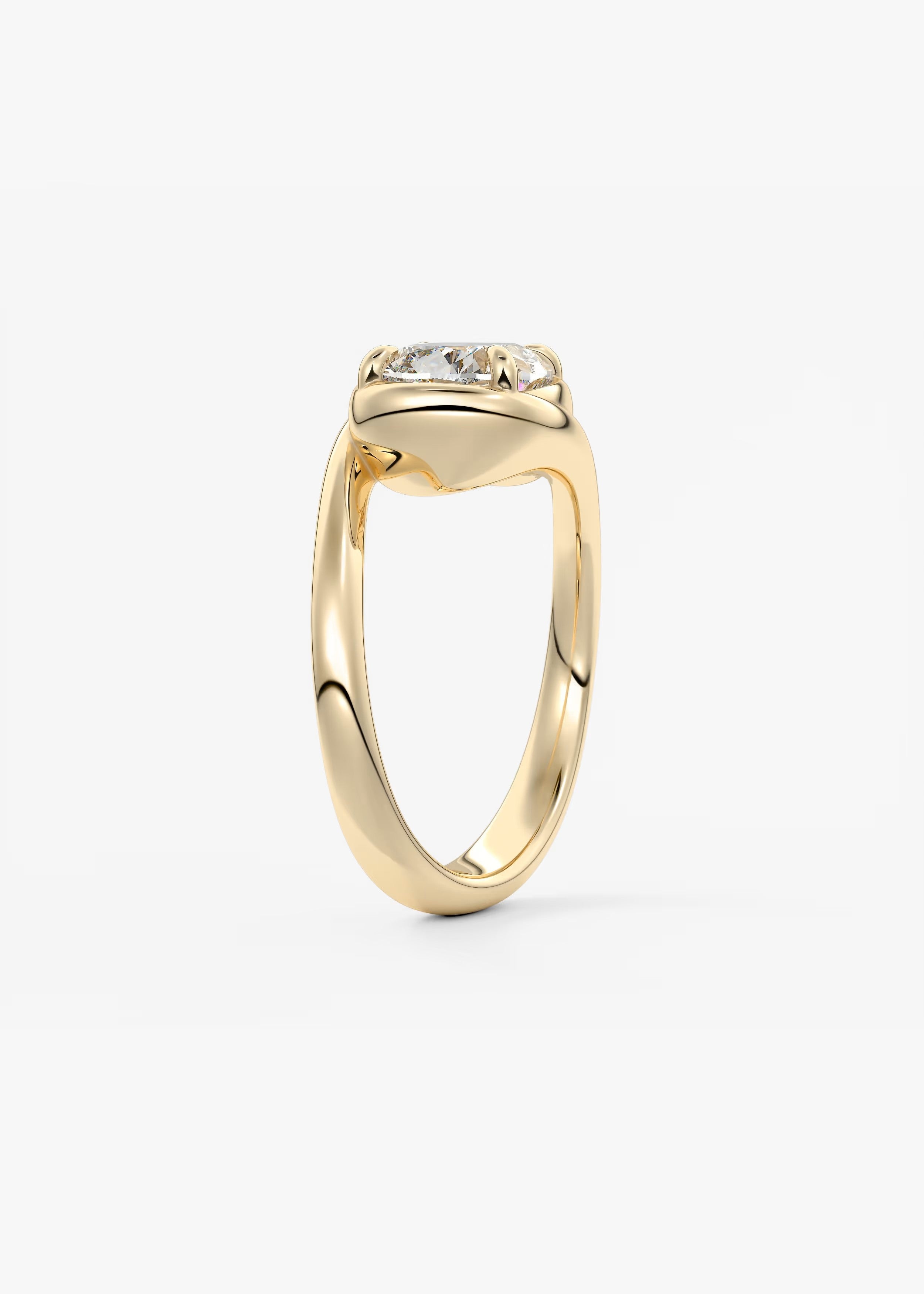 The Flow – Elongated Cushion Engagement Ring