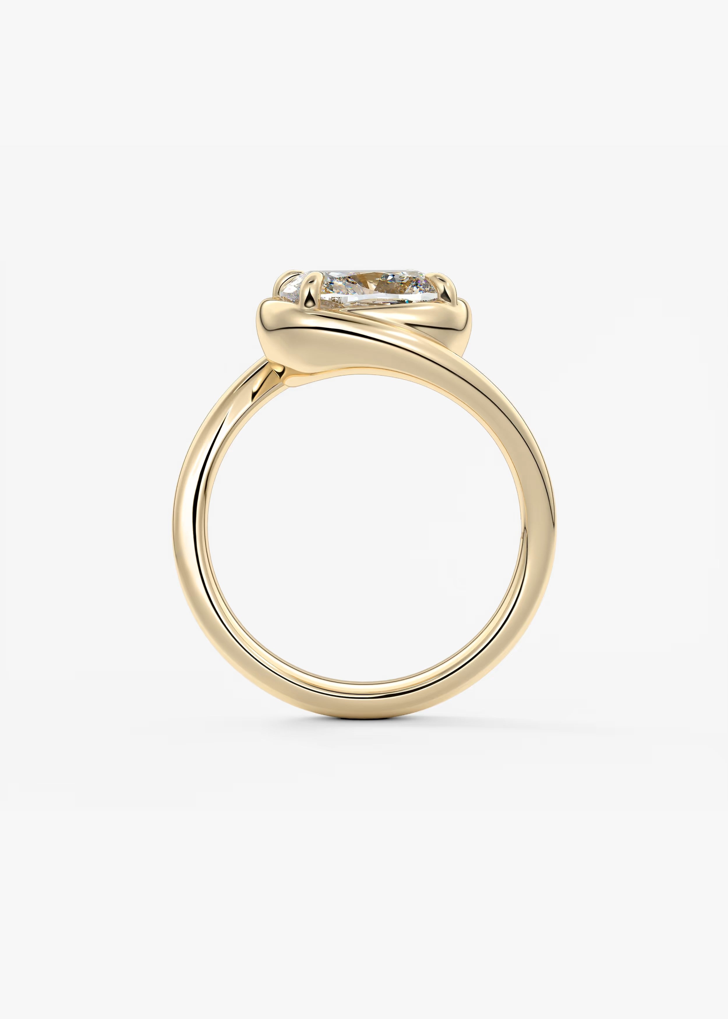 The Flow – Elongated Cushion Engagement Ring