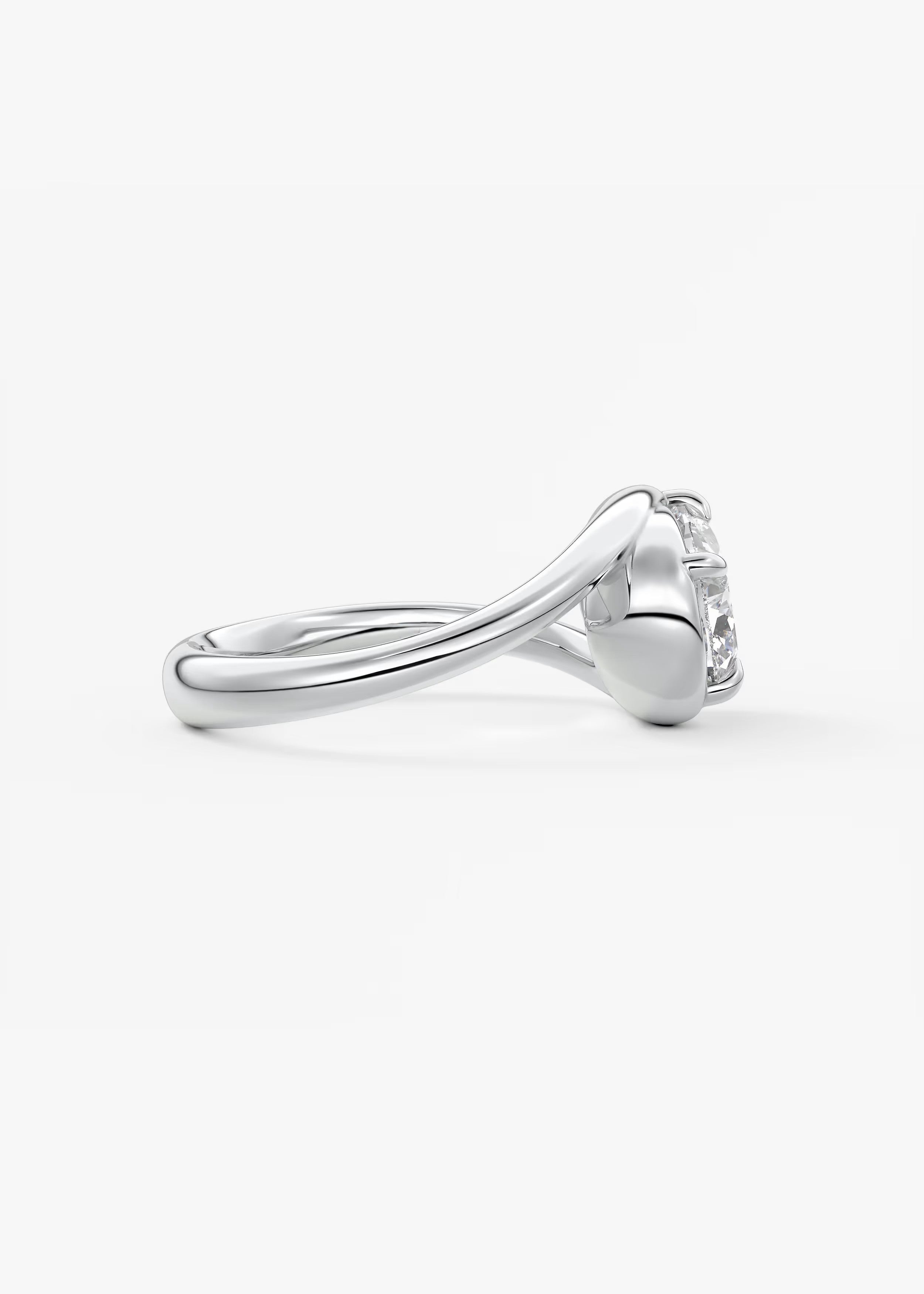 The Flow – Elongated Cushion Engagement Ring