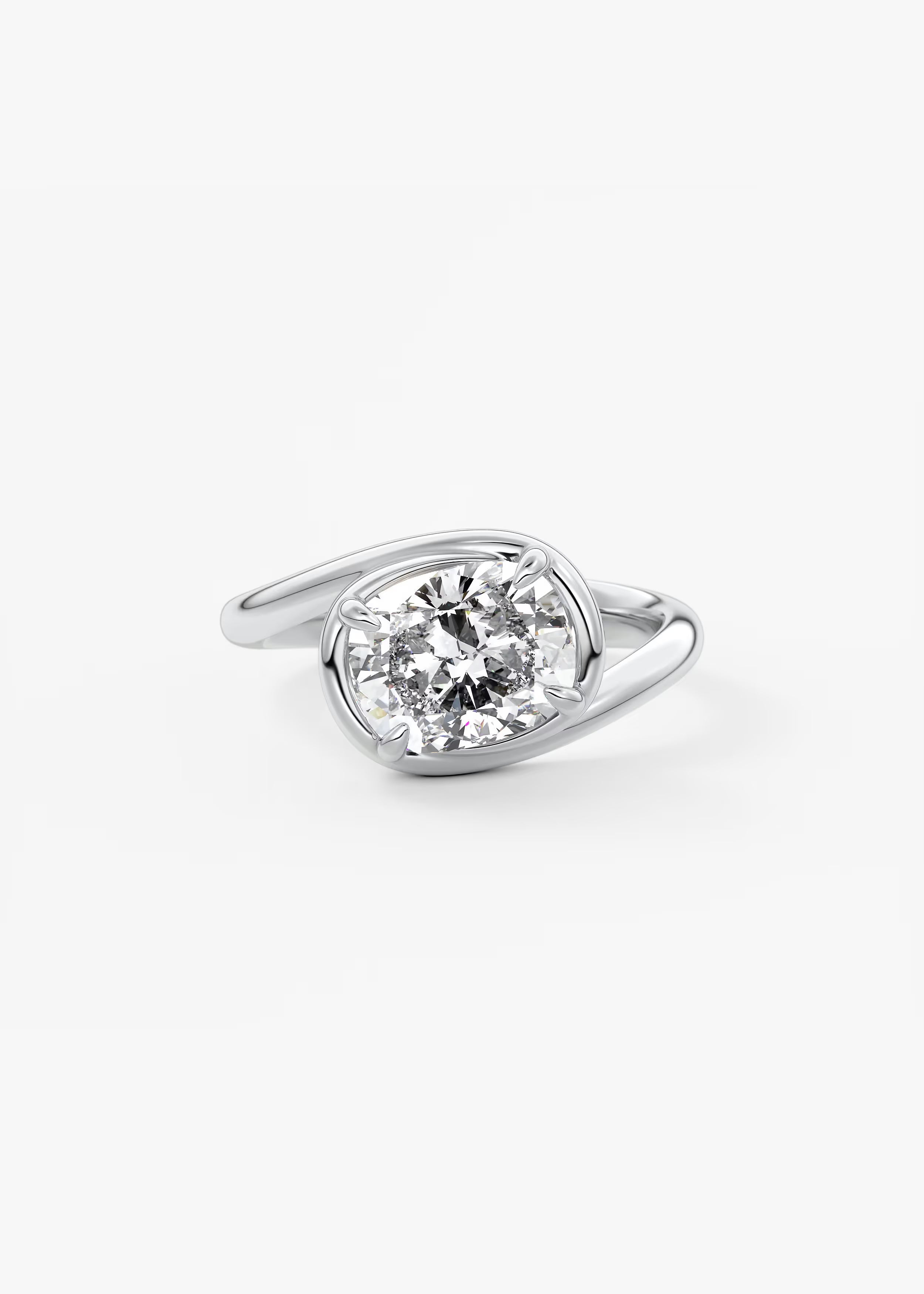 The Flow – Elongated Cushion Engagement Ring