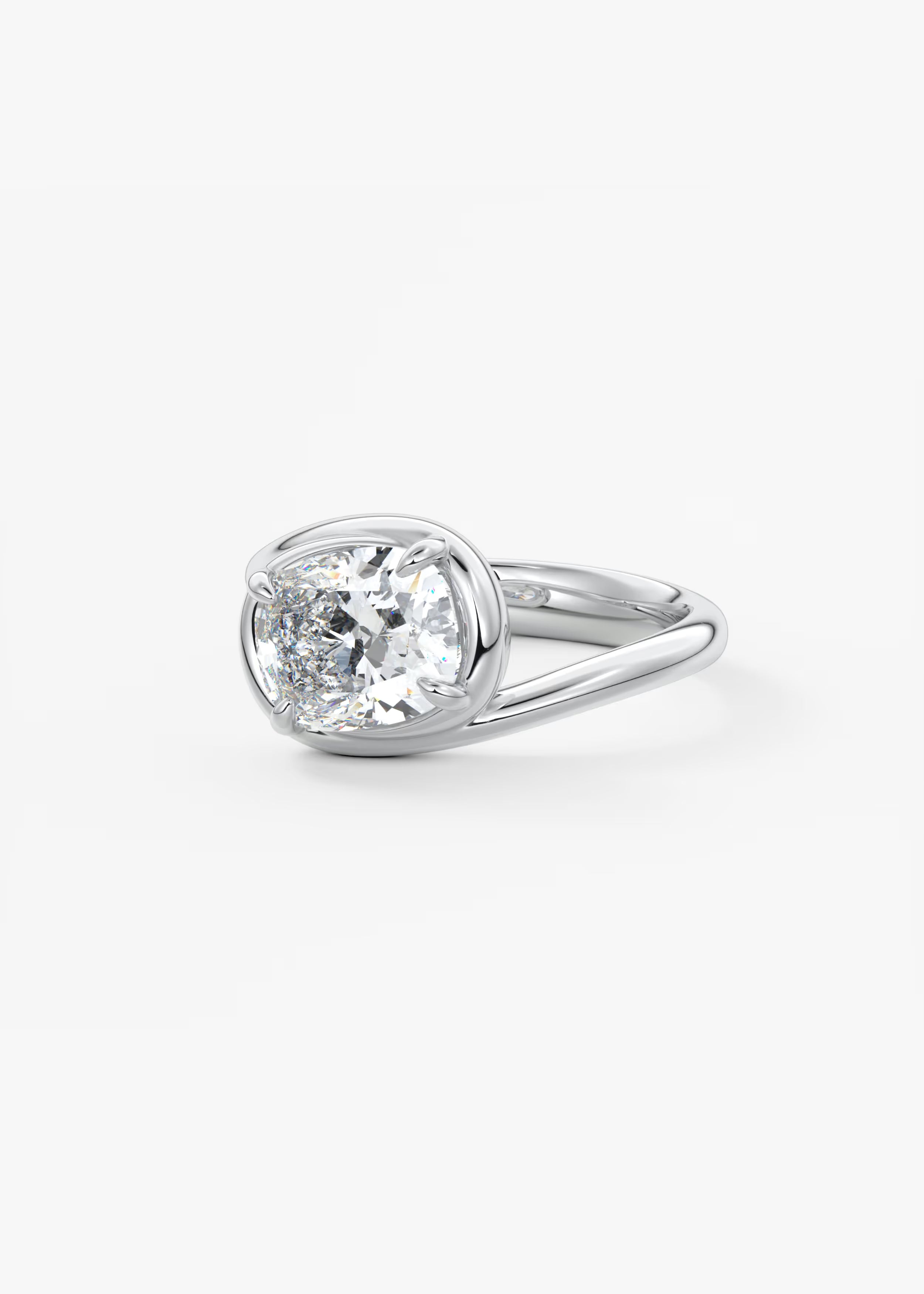 The Flow – Elongated Cushion Engagement Ring