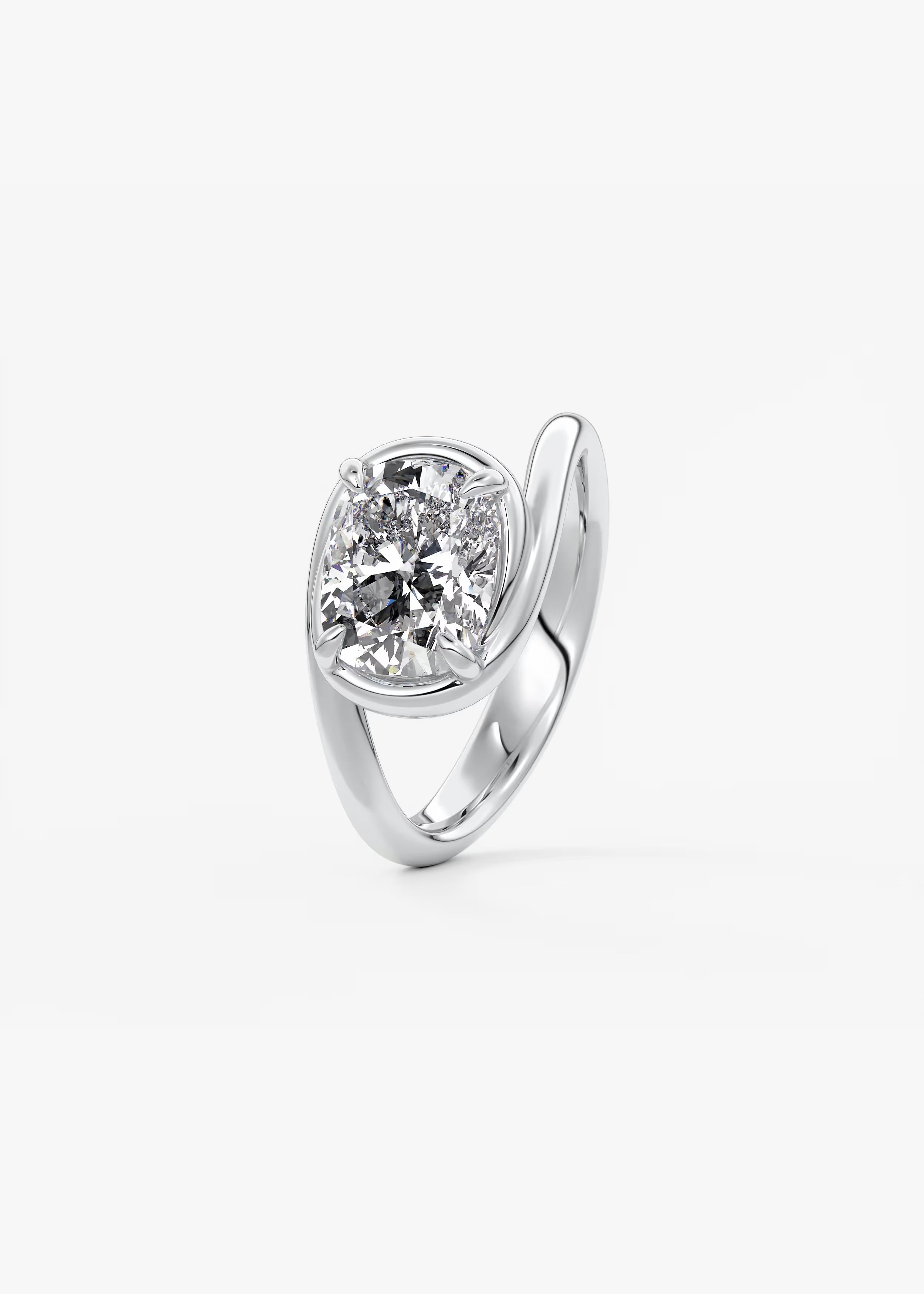 The Flow – Elongated Cushion Engagement Ring