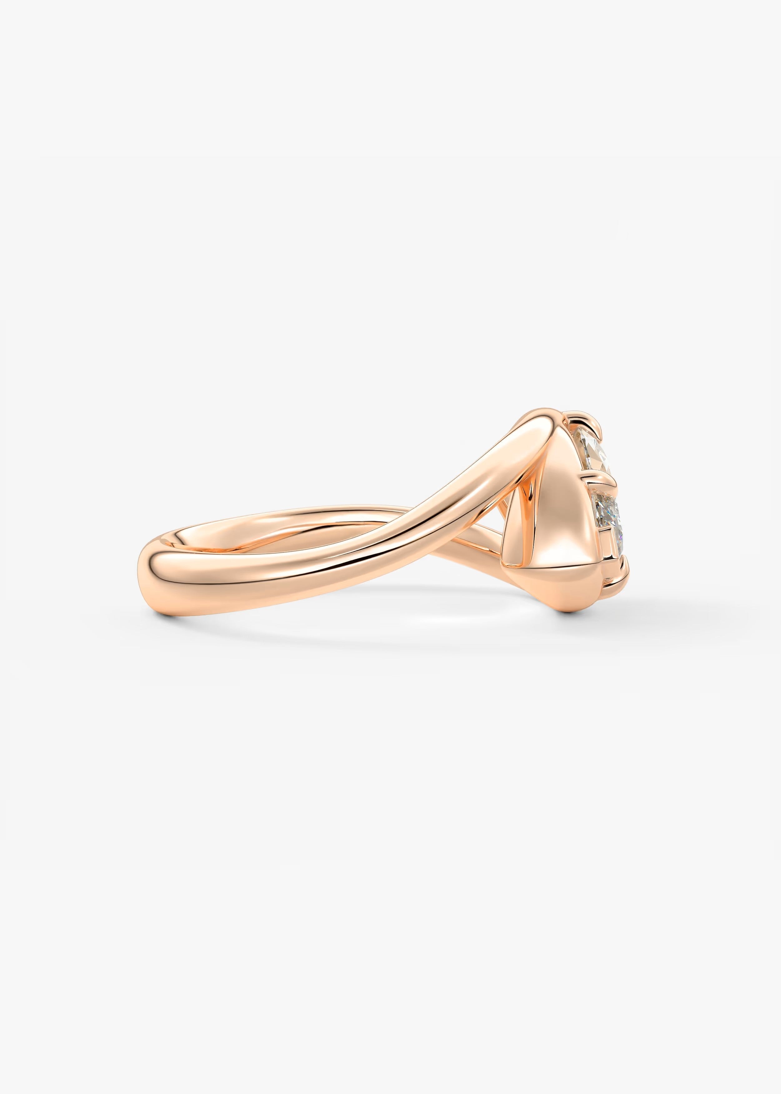 The Flow – East-West Marquise Engagement Ring