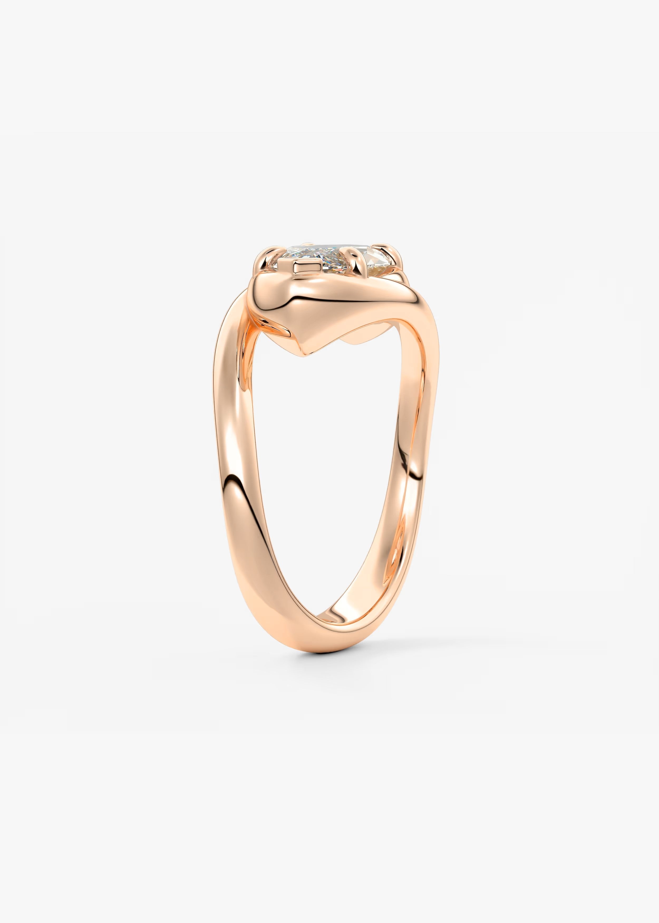 The Flow – East-West Marquise Engagement Ring