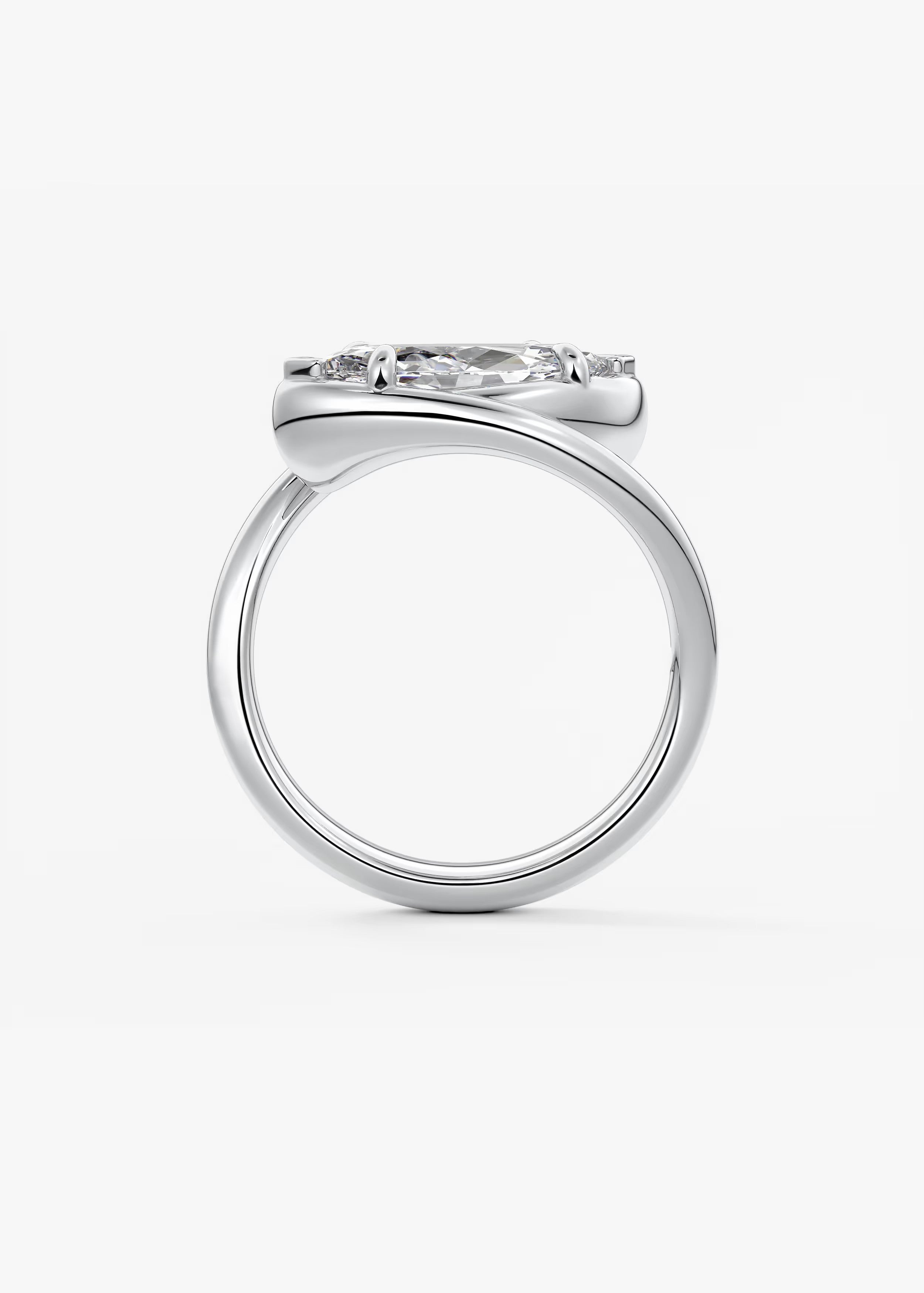 The Flow – East-West Marquise Engagement Ring