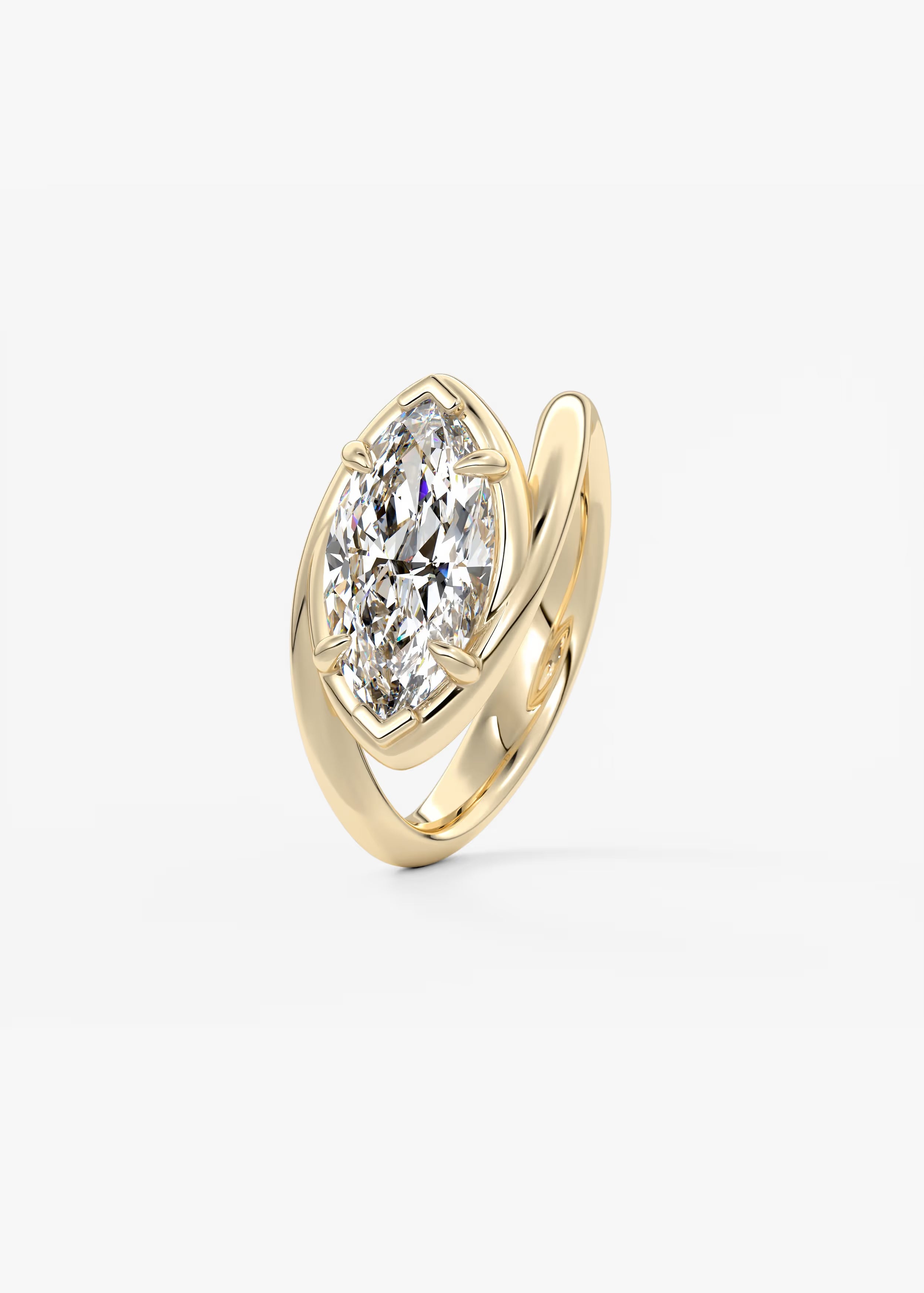 The Flow – East-West Marquise Engagement Ring