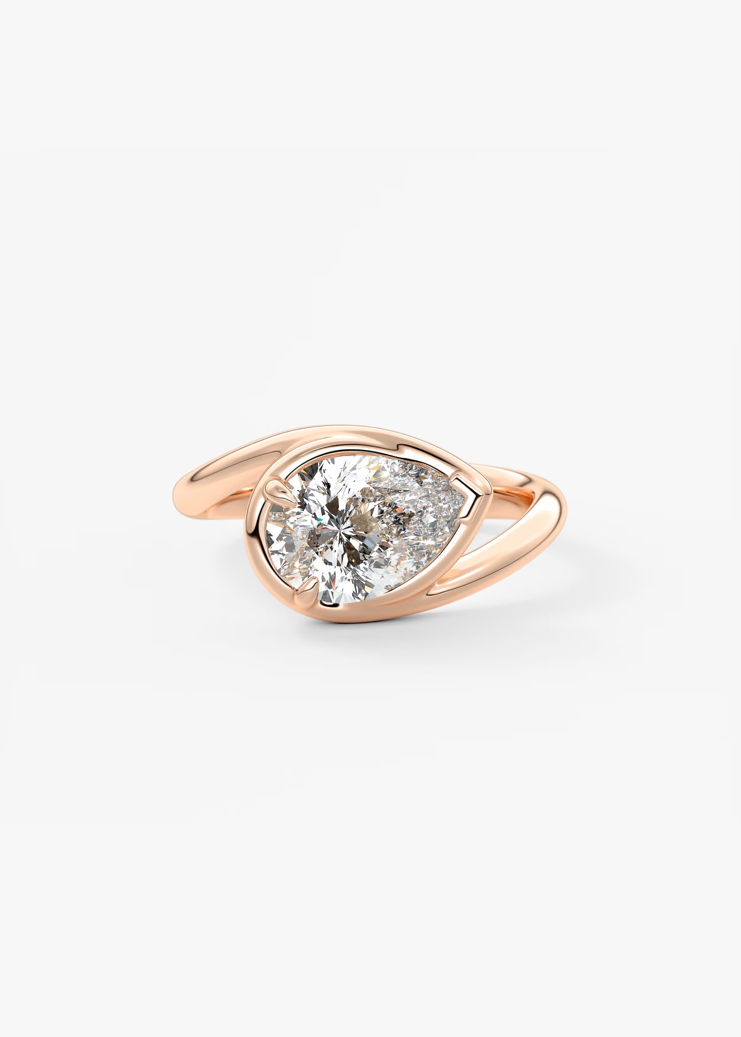 The Flow – Pear Engagement Ring