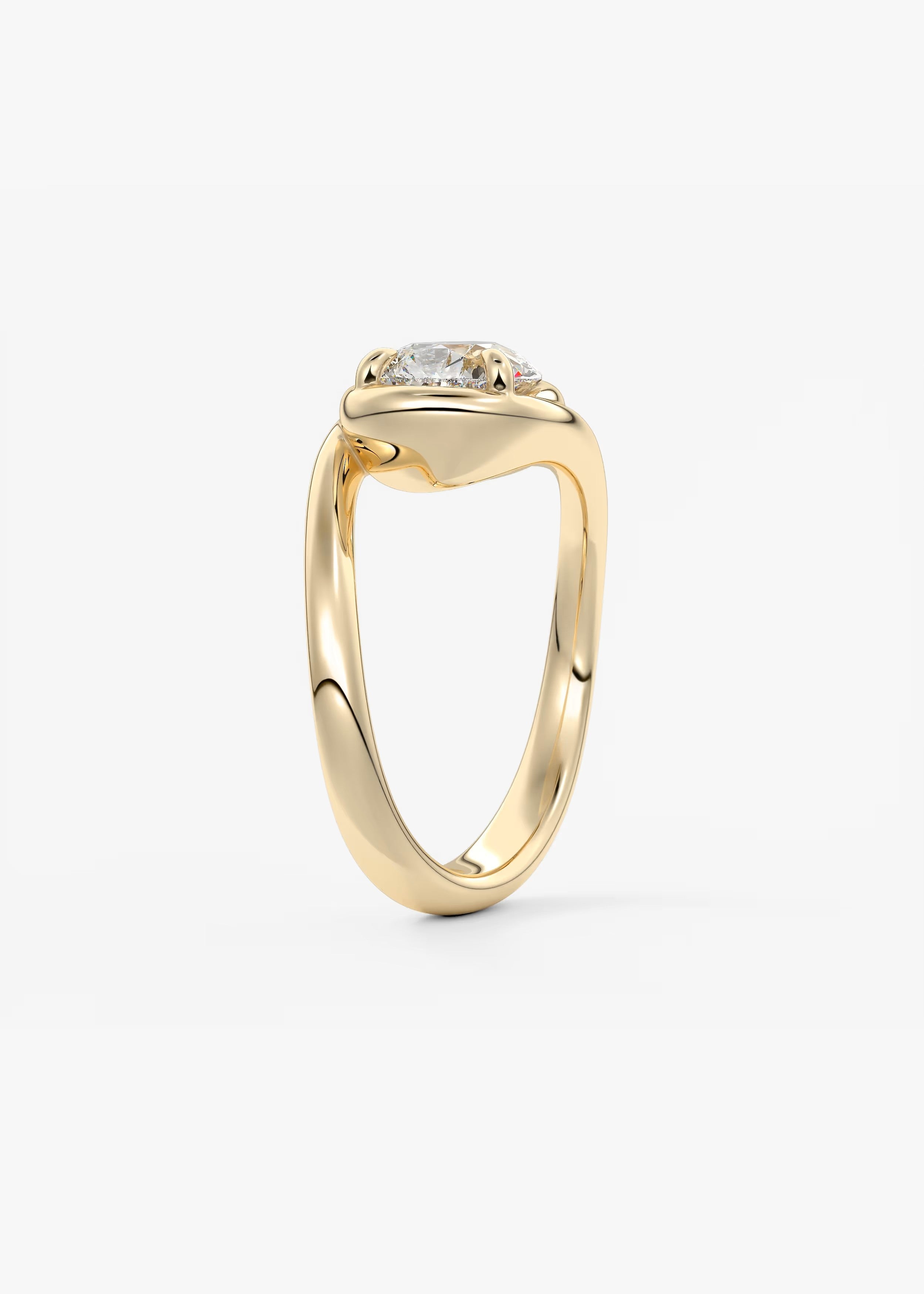 The Flow – Pear Engagement Ring