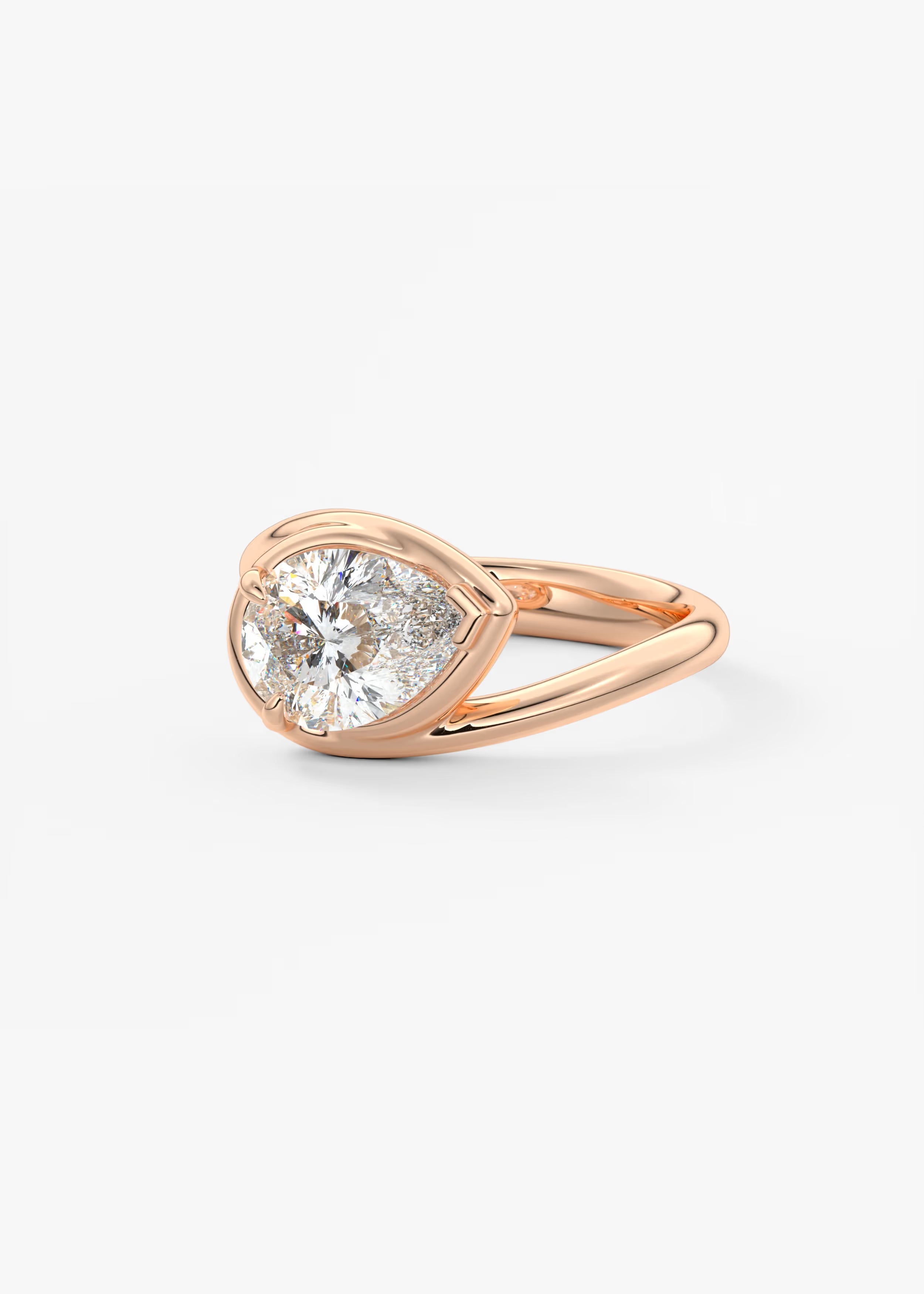 The Flow – Pear Engagement Ring