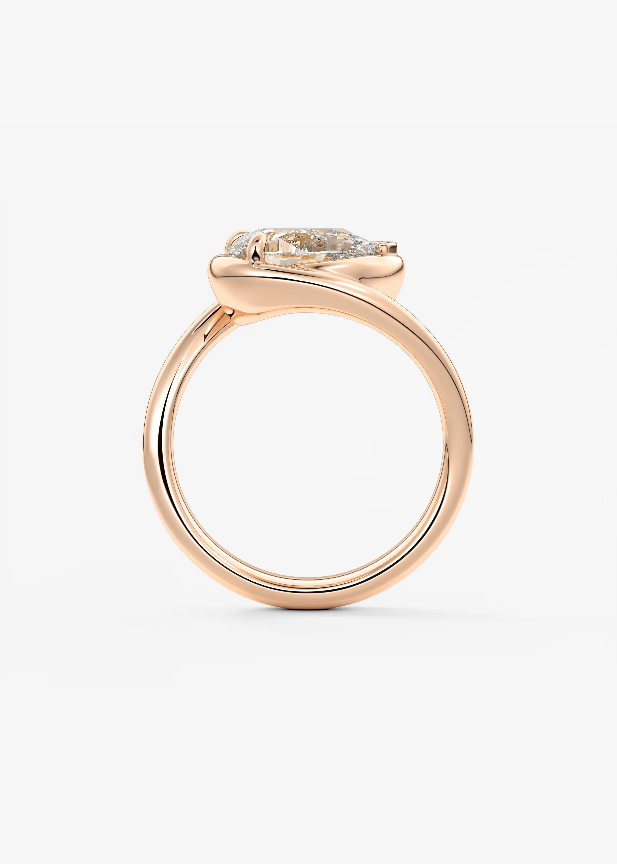 The Flow – Pear Engagement Ring