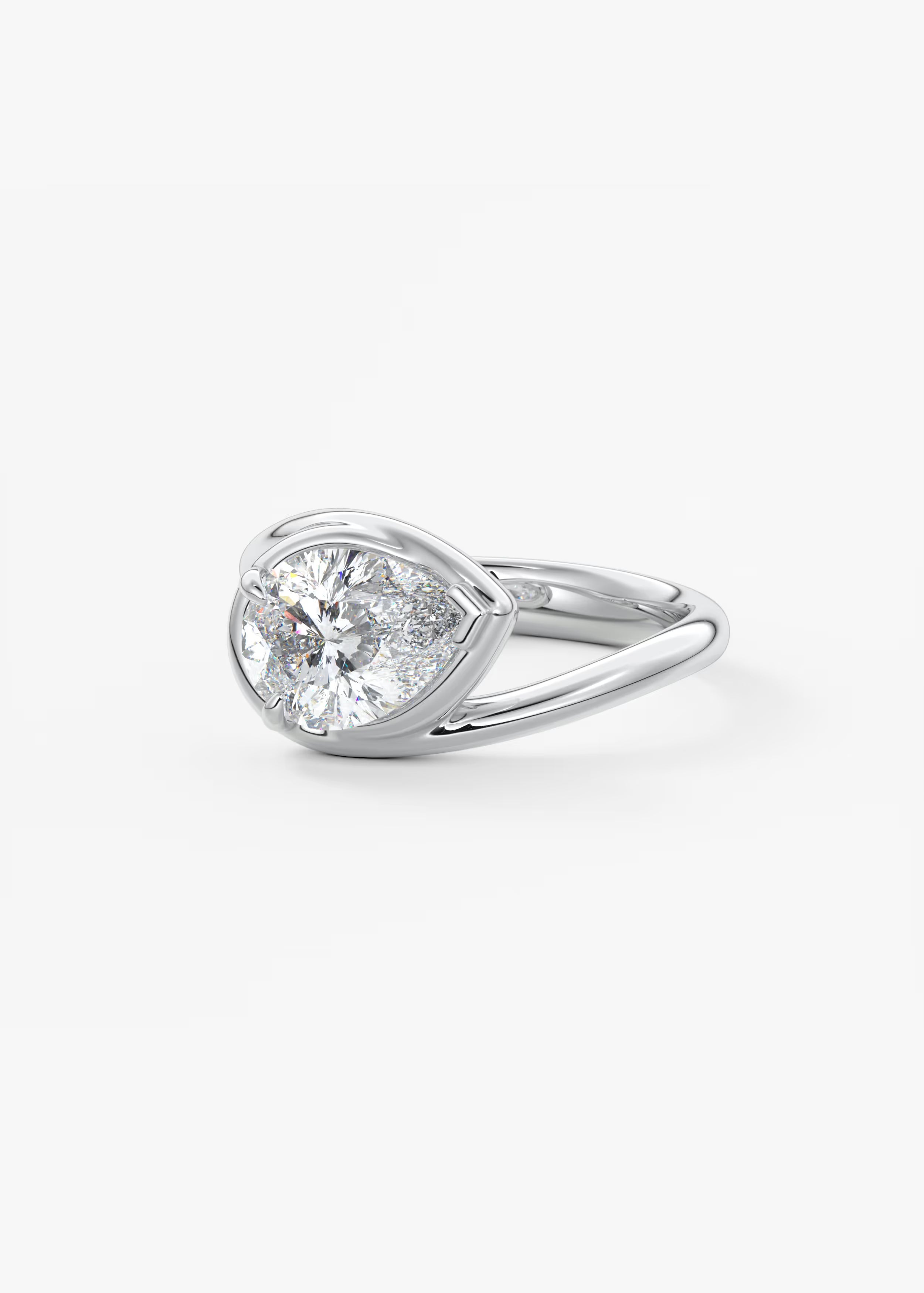 The Flow – Pear Engagement Ring